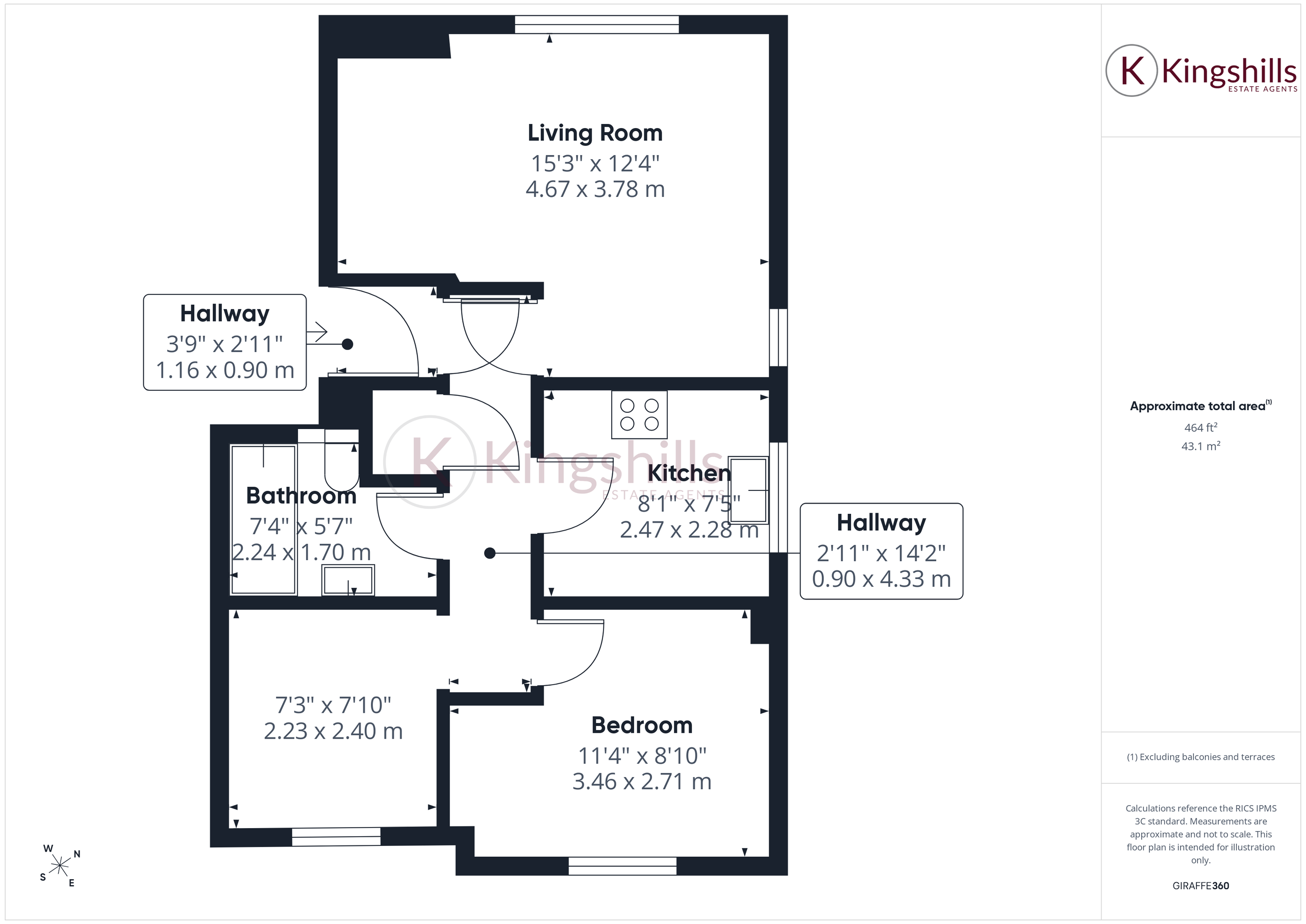 57 Lingfield Close, High Wycombe floorplan