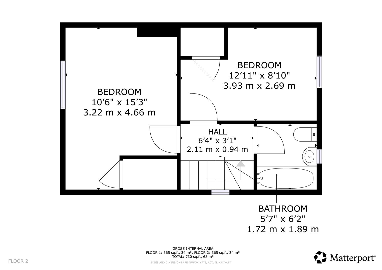 296, O`Wood Avenue, Motherwell floorplan