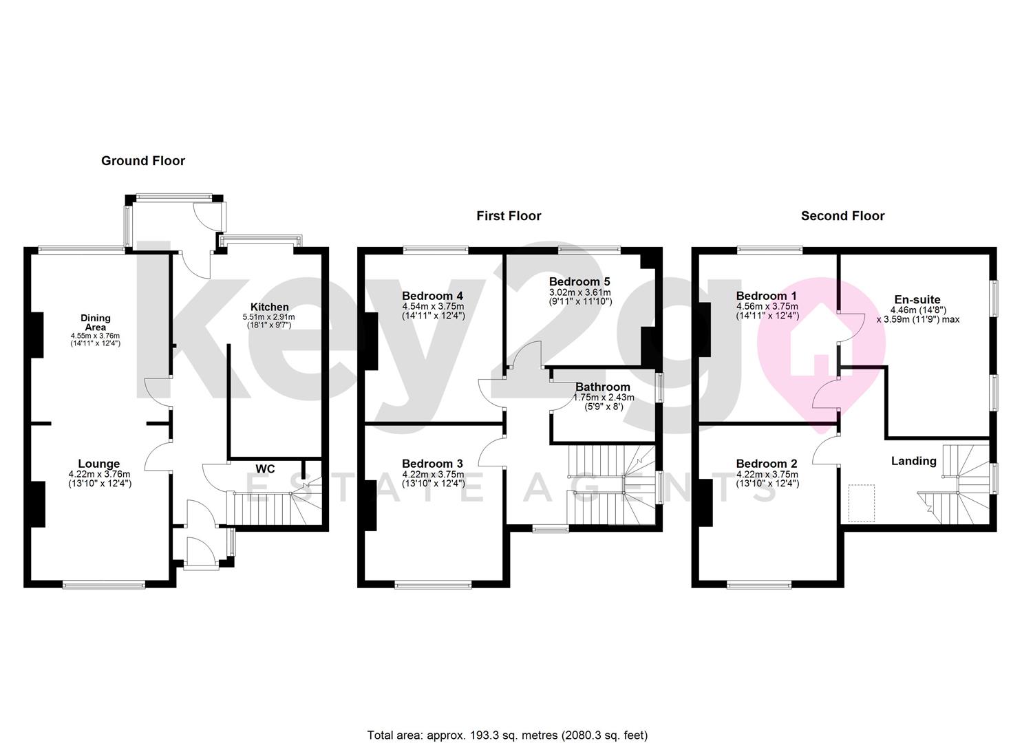 2 The Villas, West Street, Mansfield floorplan