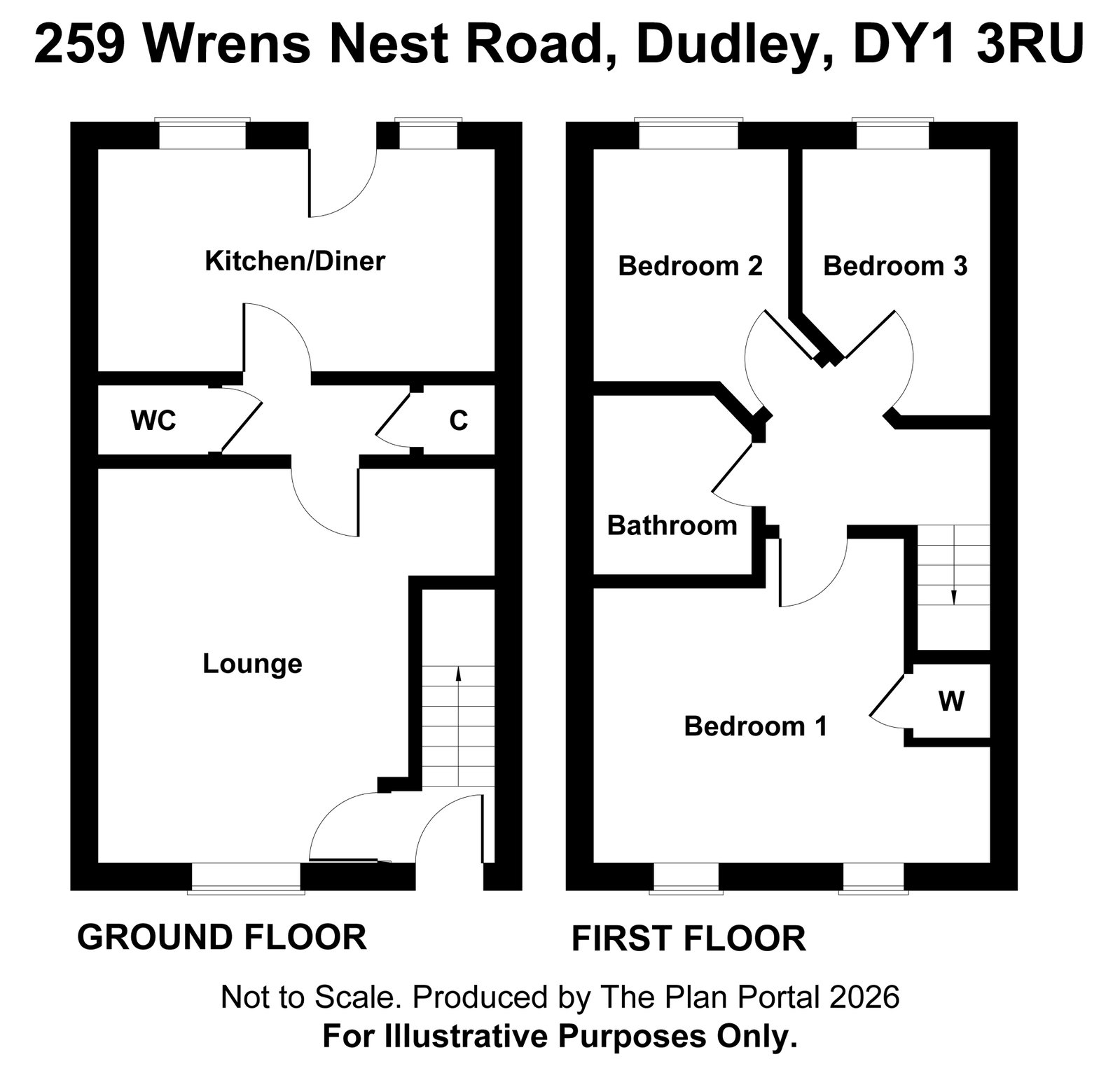 259, Wrens Nest Road, Dudley floorplan
