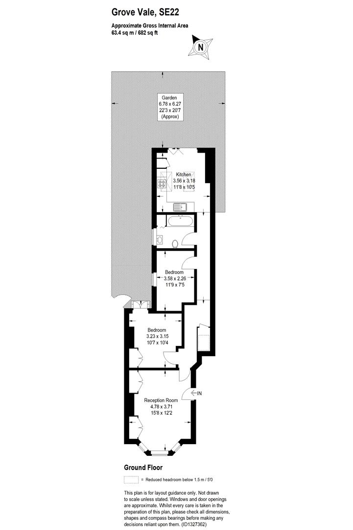 113b, Grove Vale, London floorplan