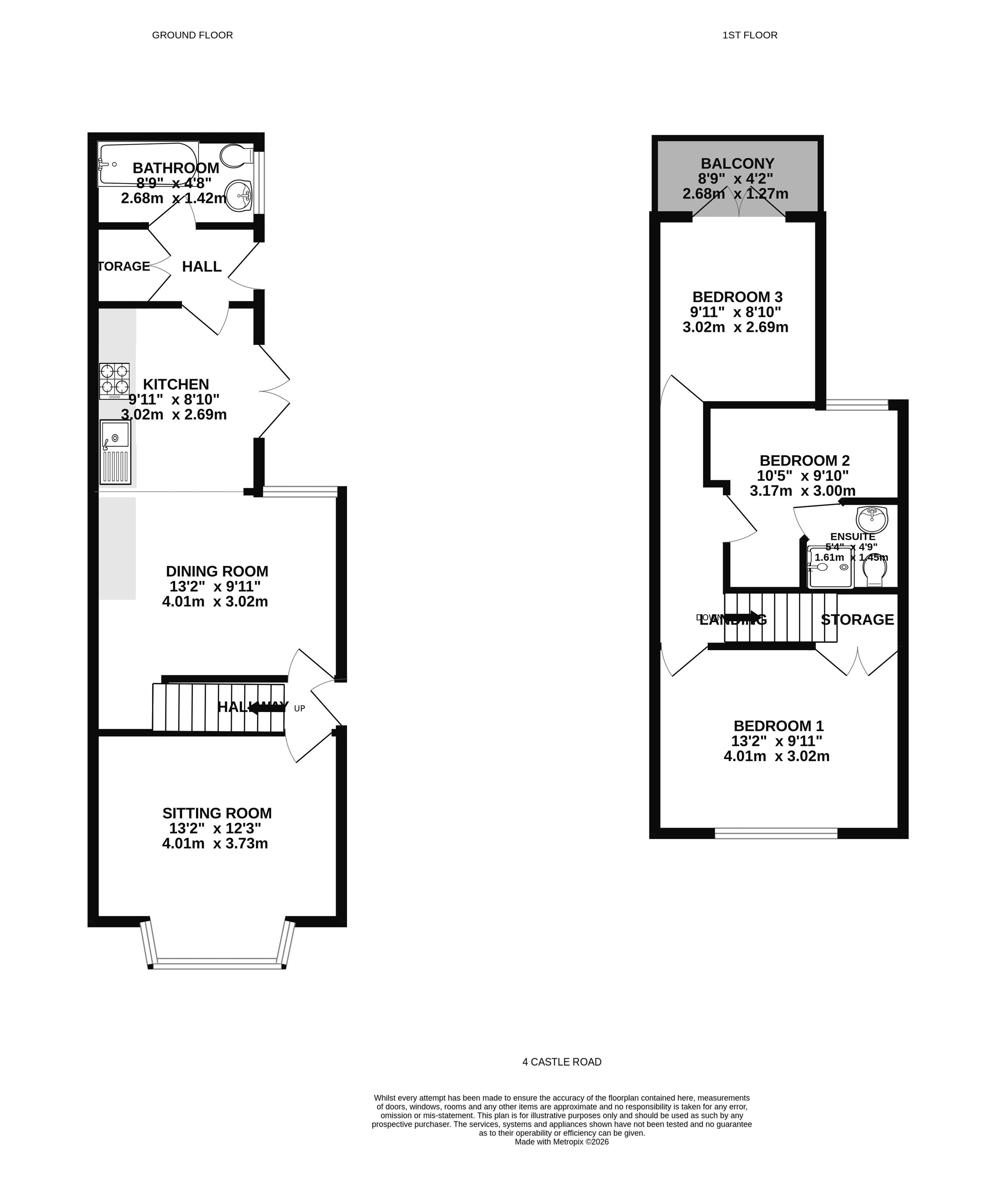 Castle Road, Weston-Super-Mare floorplan