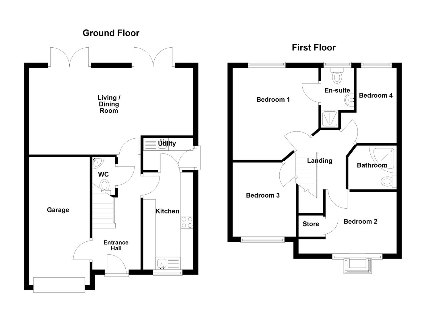 43, Redwing Drive, Biddulph floorplan