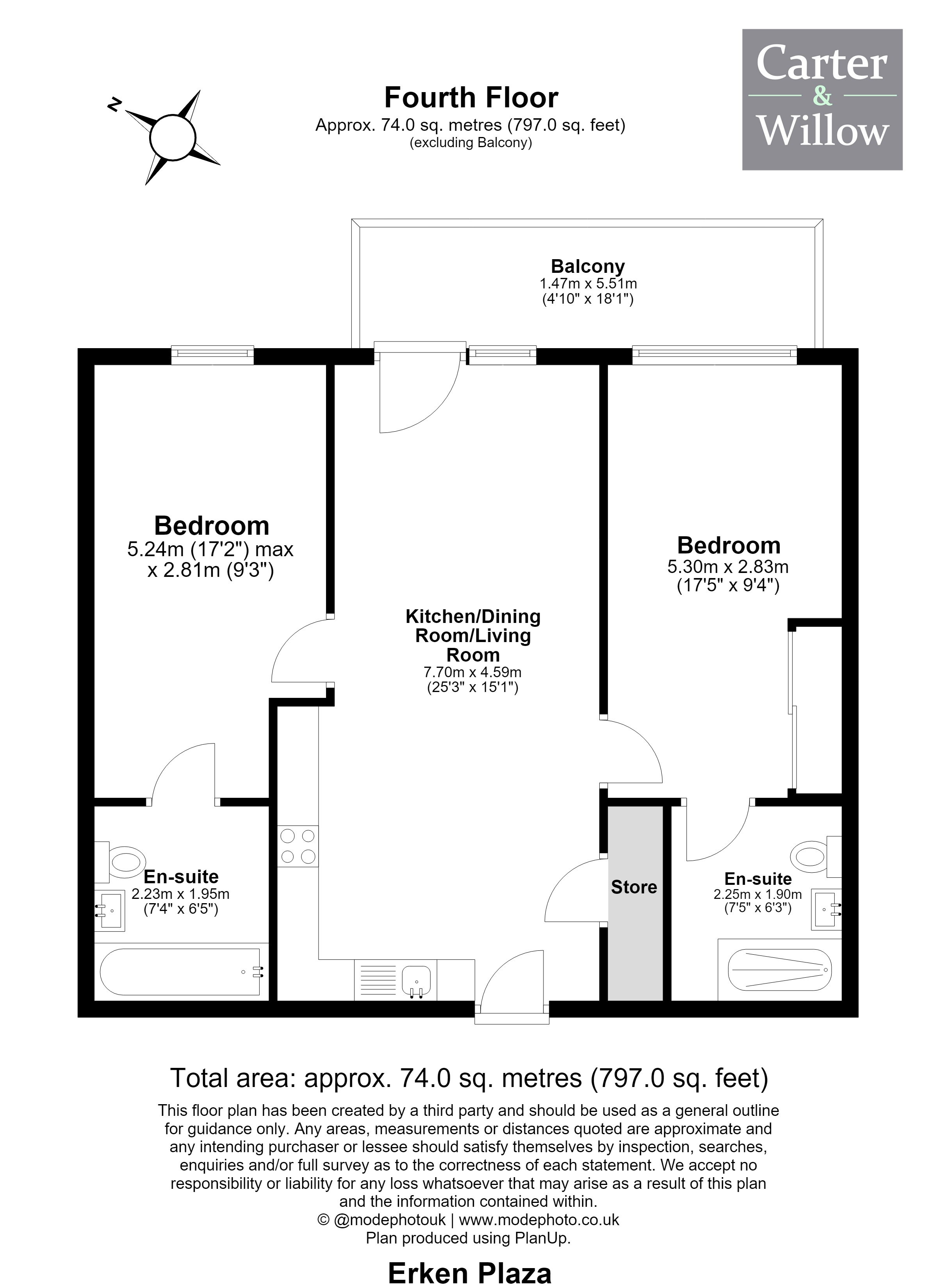 23, Erken Plaza, Abbey Road, Barking floorplan