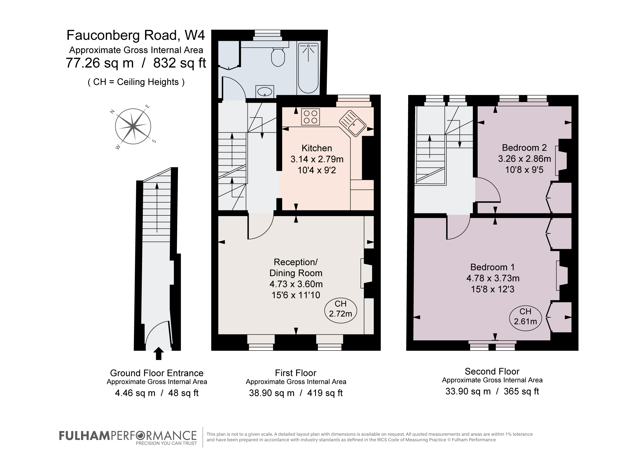8A,, Fauconberg Road, London floorplan