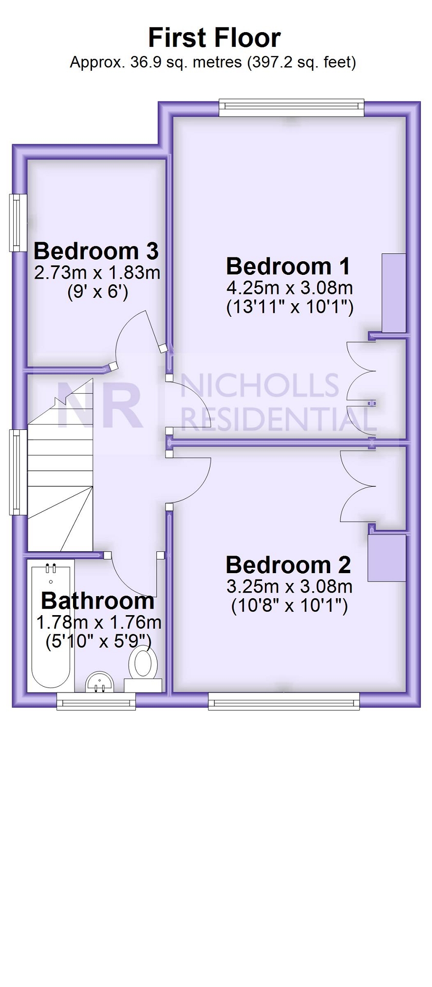23, Hartfield Road, Chessington floorplan