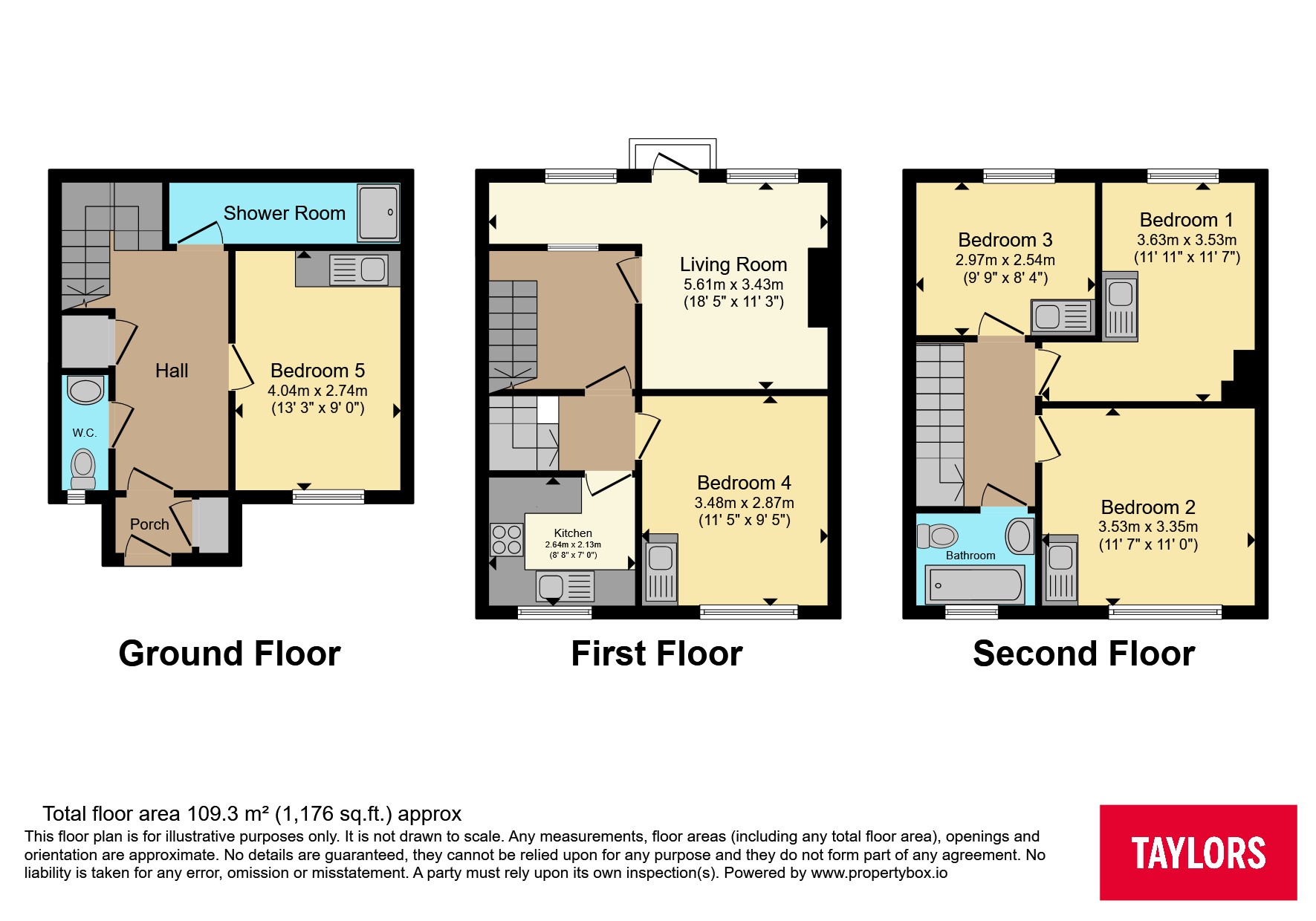 73, Brendon Avenue, Bedfordshire floorplan