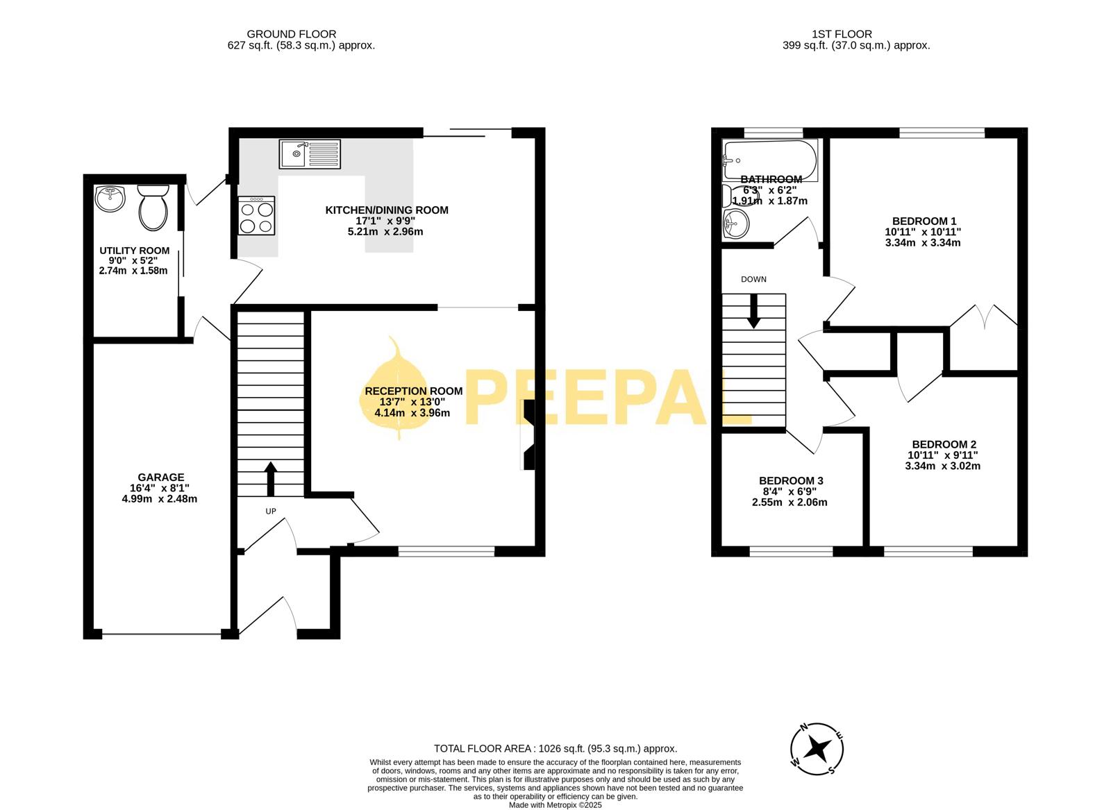 8, Rochester Close, Swindon floorplan