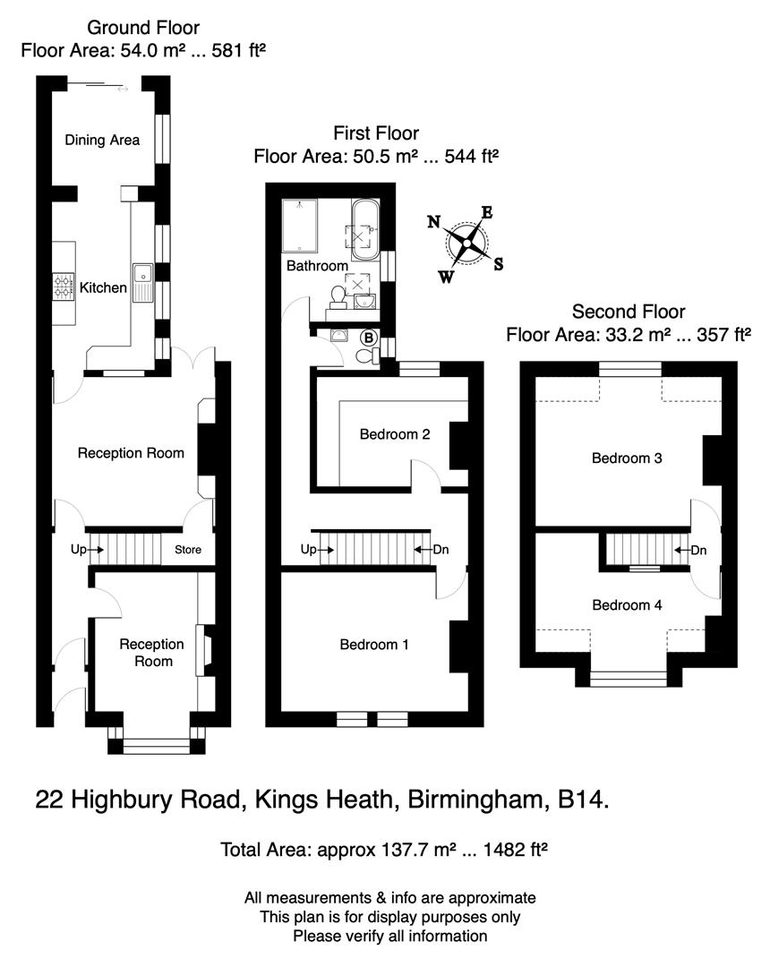 22, Highbury Road, Birmingham floorplan