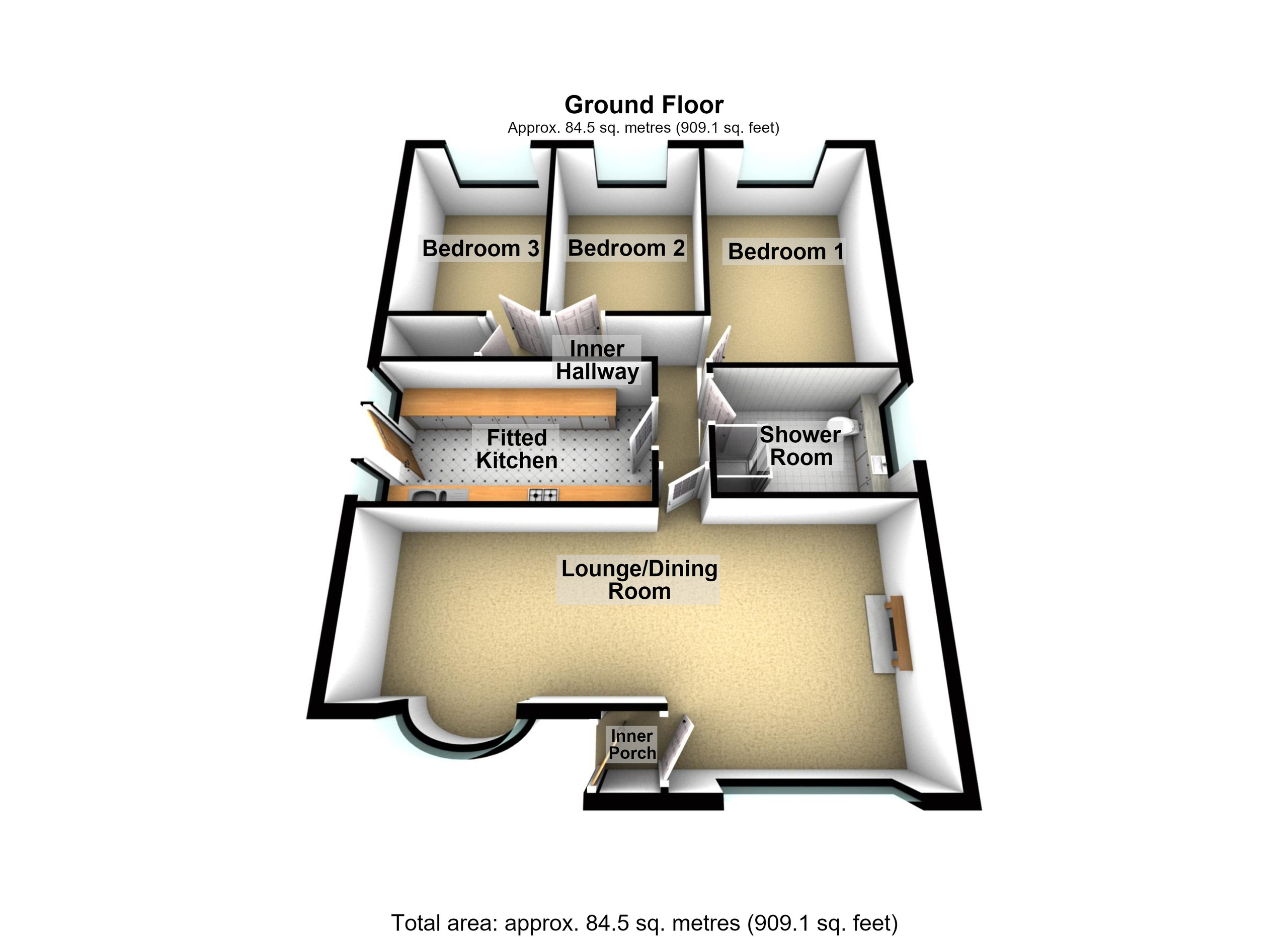 9 Nant Morlais, Merthyr Tydfil floorplan