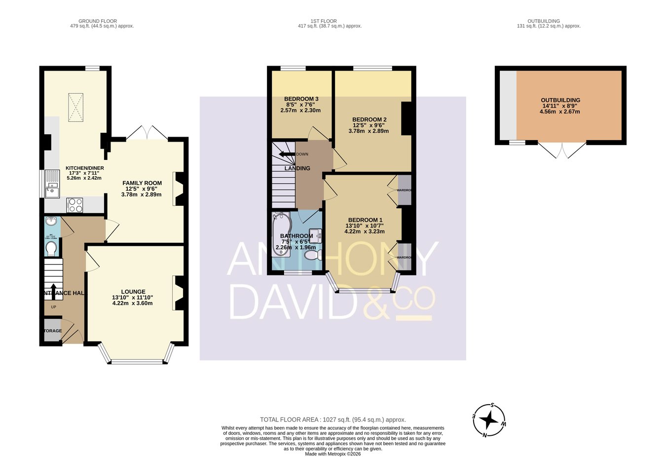 17, Hillman Road, POOLE floorplan