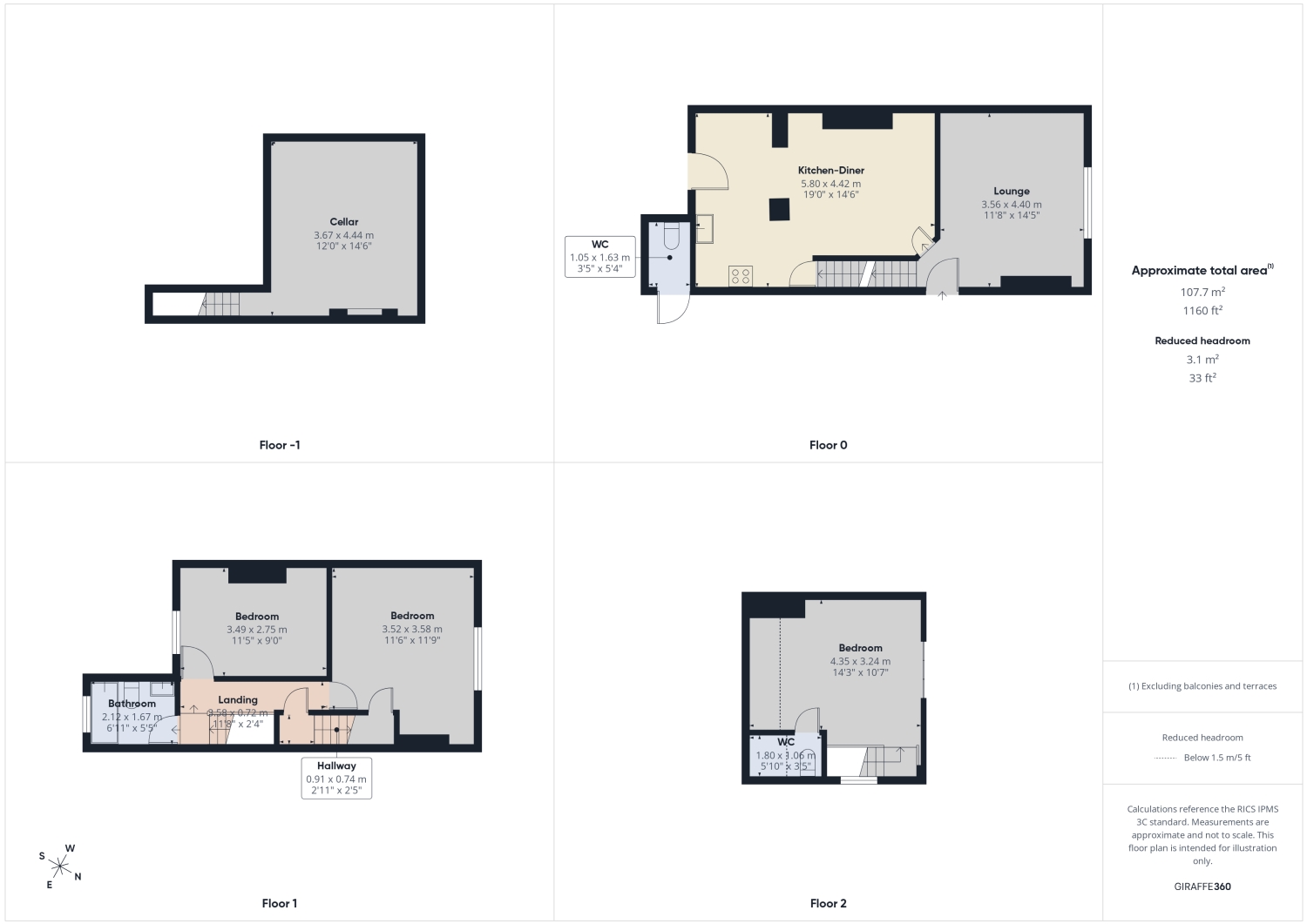 315, Newman Road, Sheffield floorplan