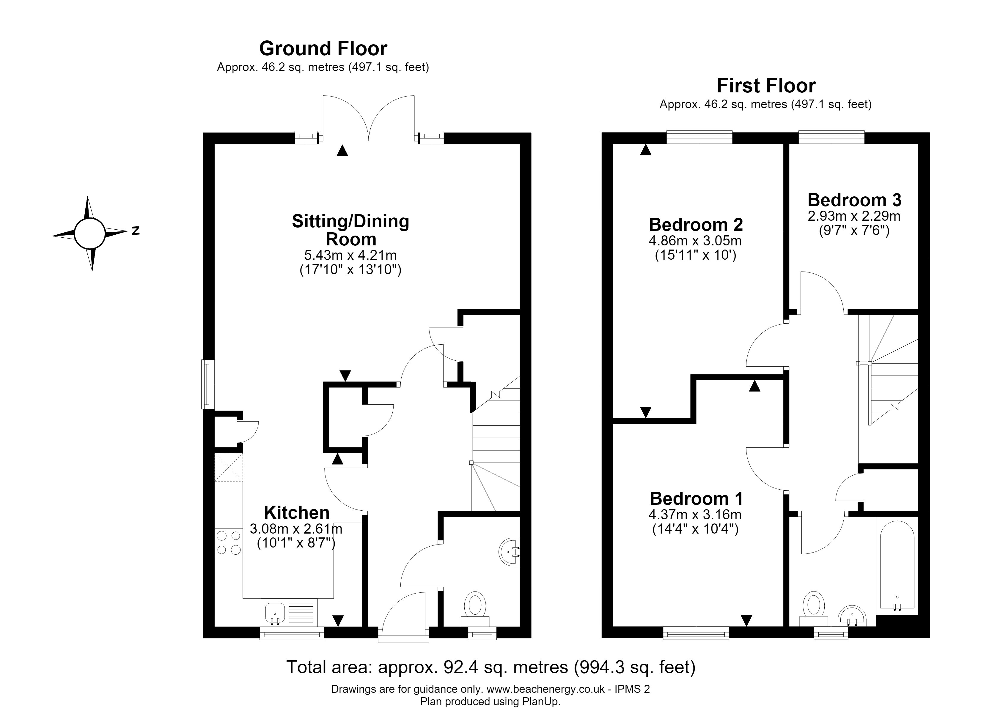 3, Jacklin Close, Hardwick floorplan