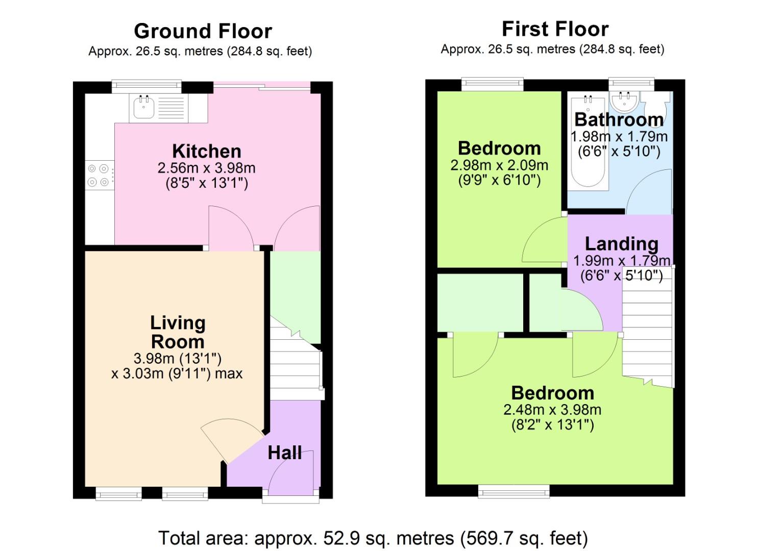43, Ashness Close, Nottingham floorplan