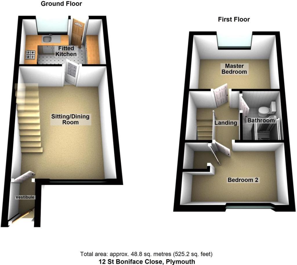 12, St Boniface Close, Plymouth floorplan