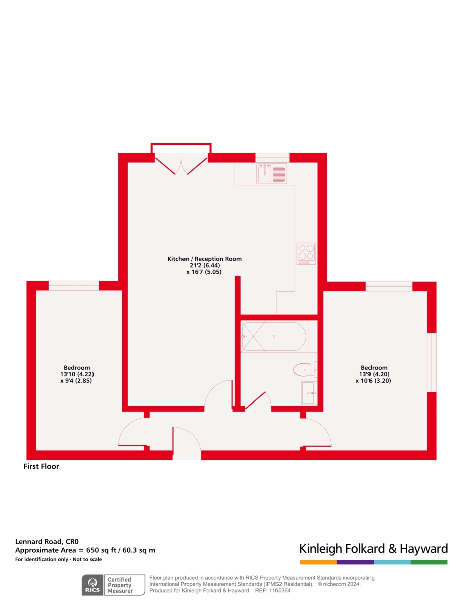 Flat C, 10, Lennard Road, Croydon floorplan