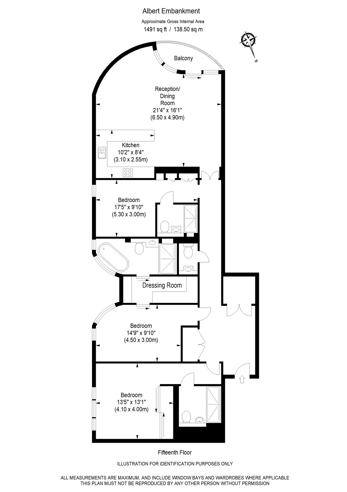 77,, The Corniche, 24 Albert Embankment floorplan