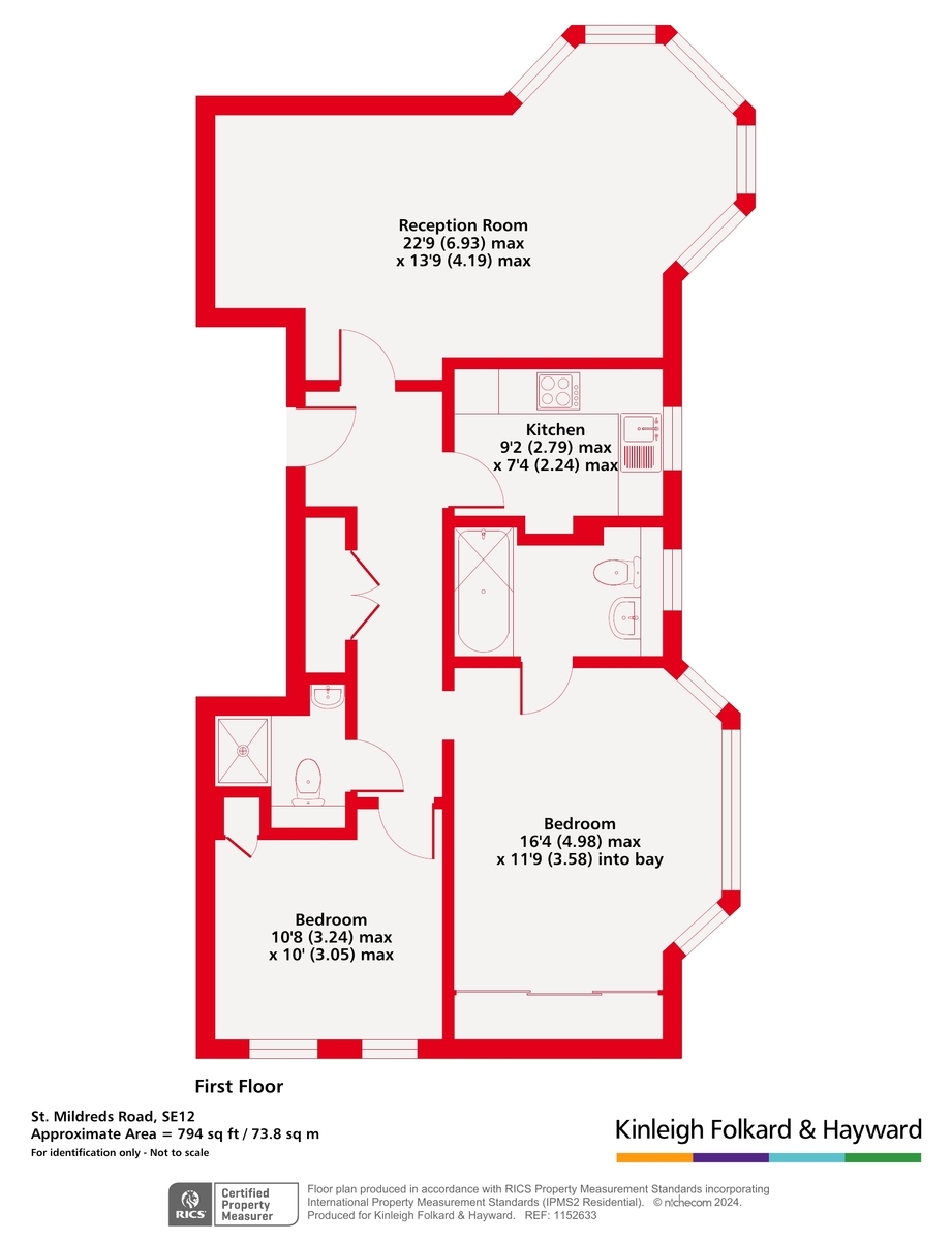 Flat 3 Birch Court, 29, St. Mildreds Road, London floorplan