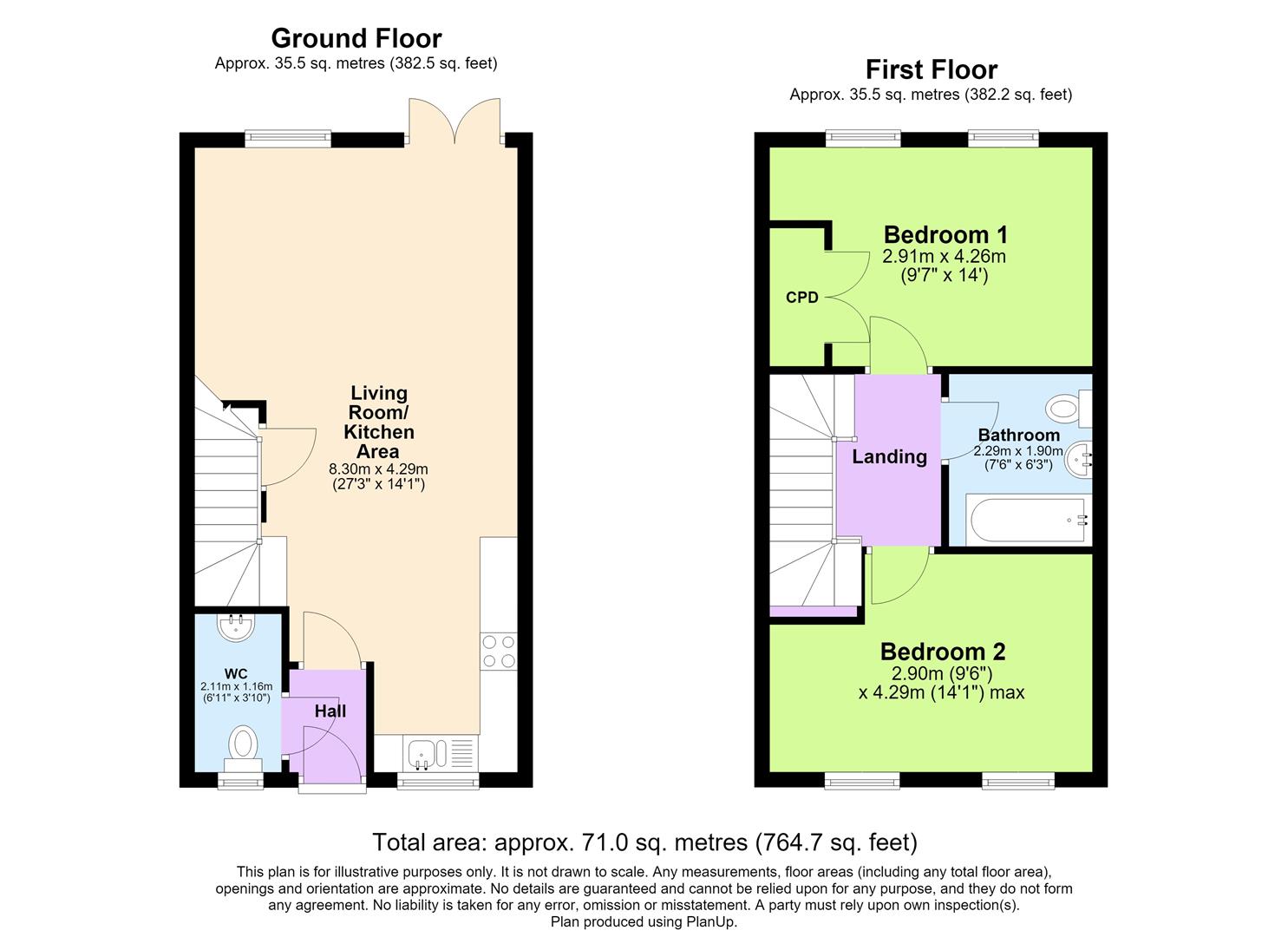 47, Brindley Way, Southam floorplan