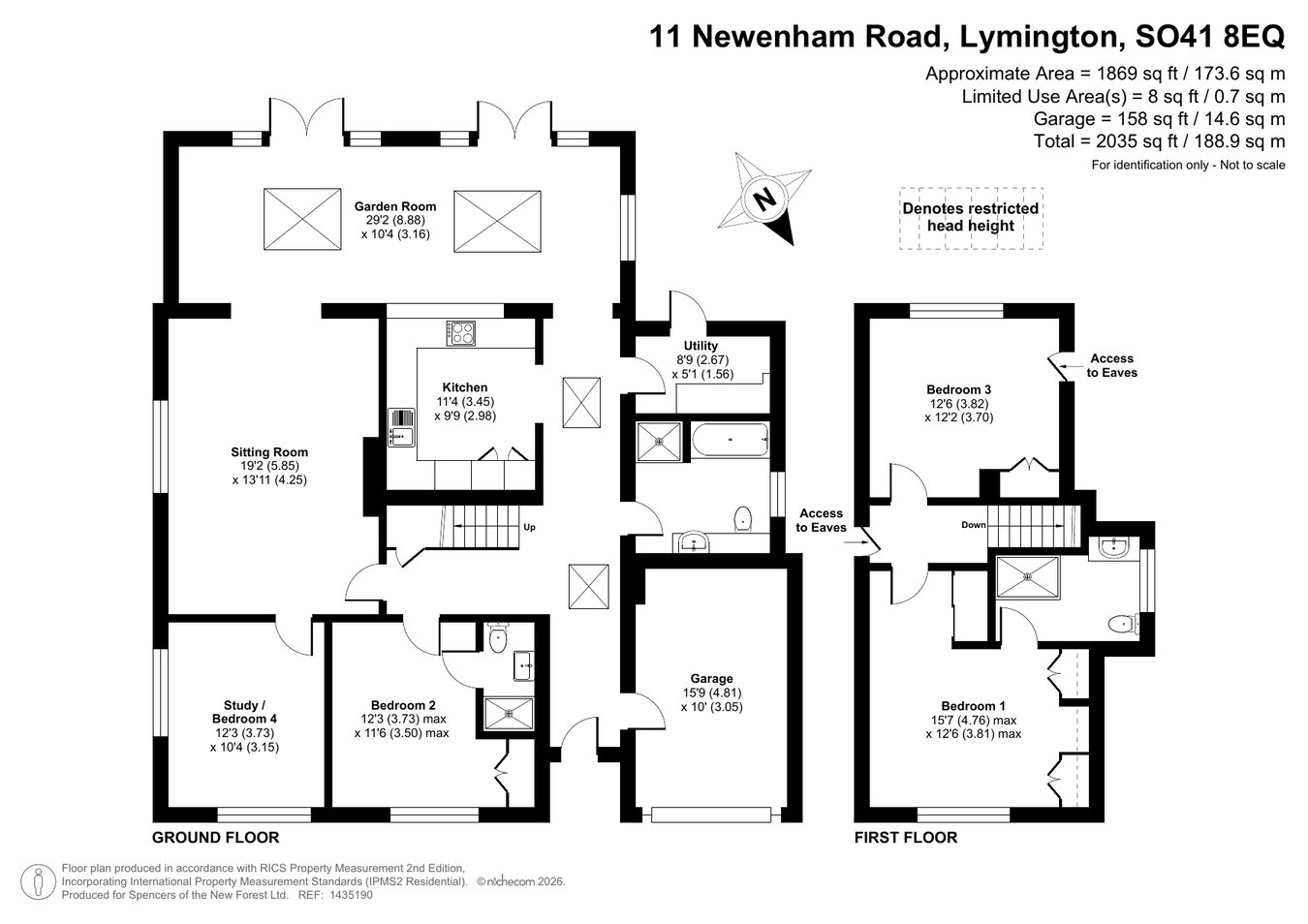 11, Newenham Road, Lymington floorplan