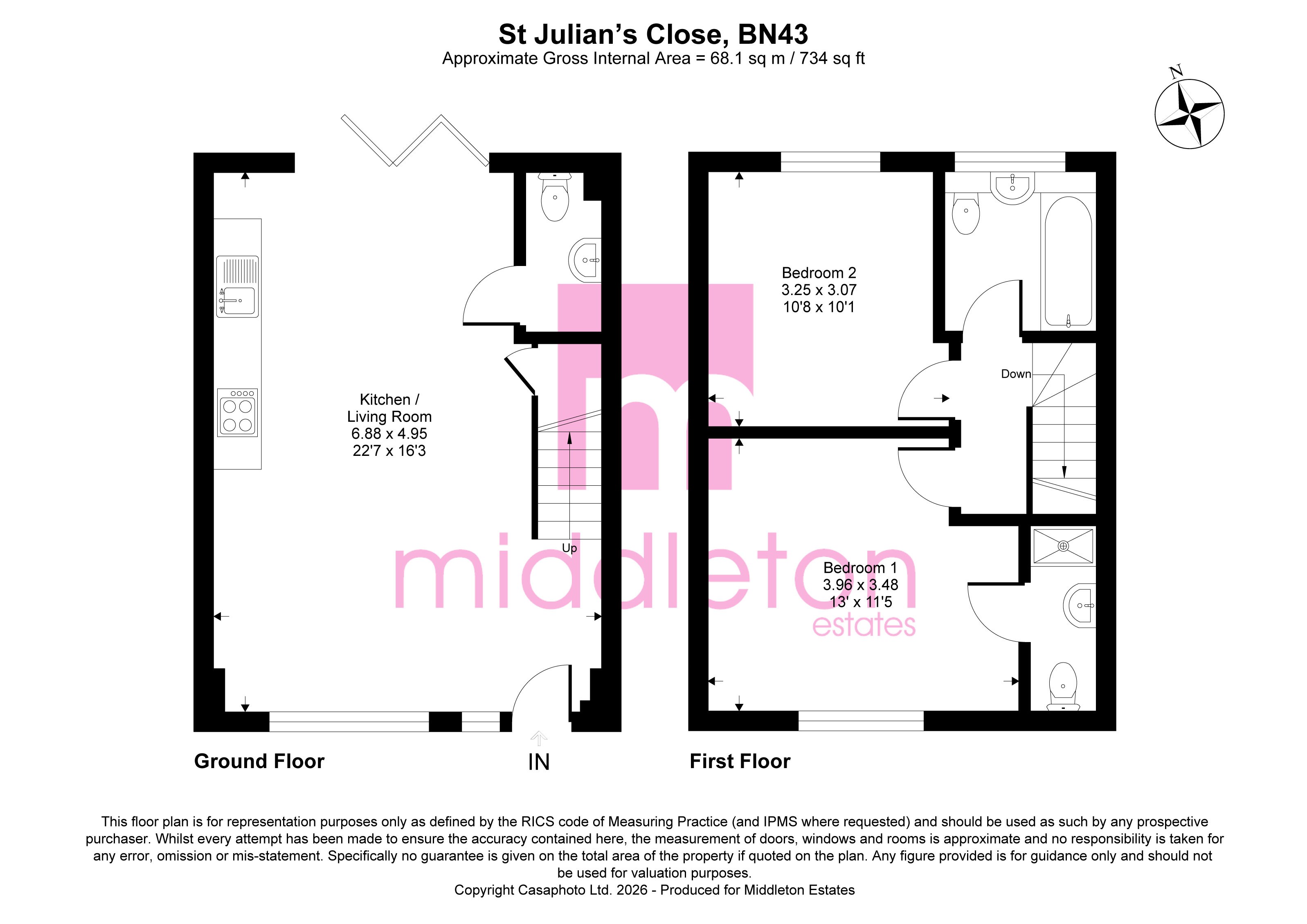 St Julians Close, West Sussex floorplan