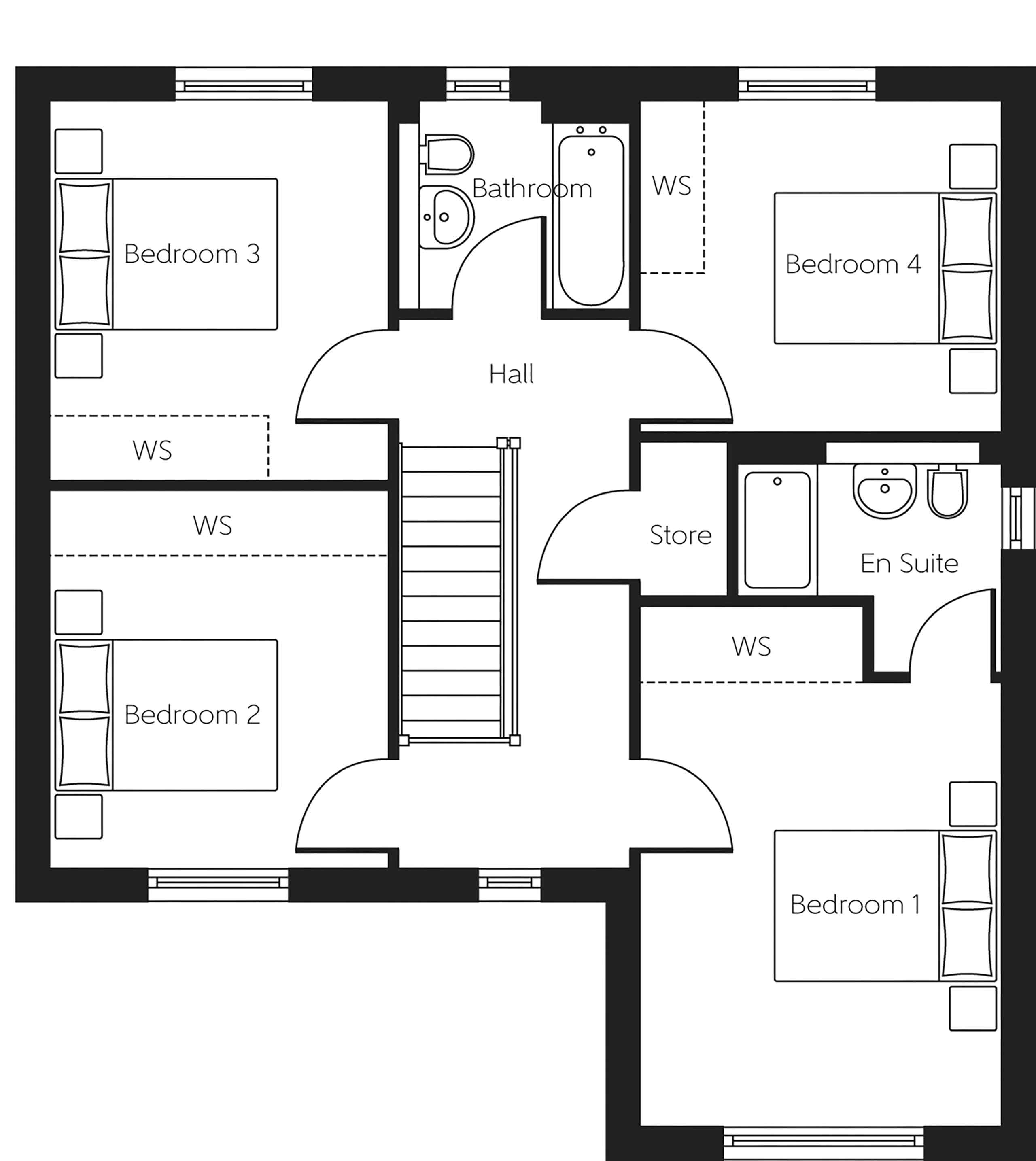 87, Forest Road, Cumbernauld floorplan
