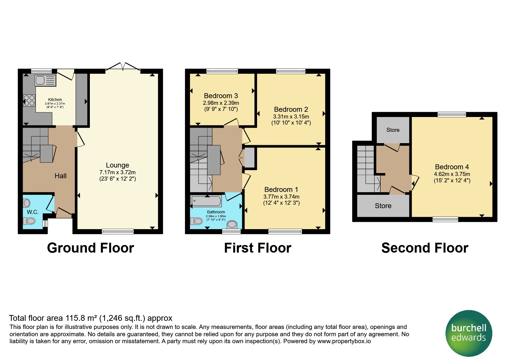 55, Hunter Road, Belper floorplan