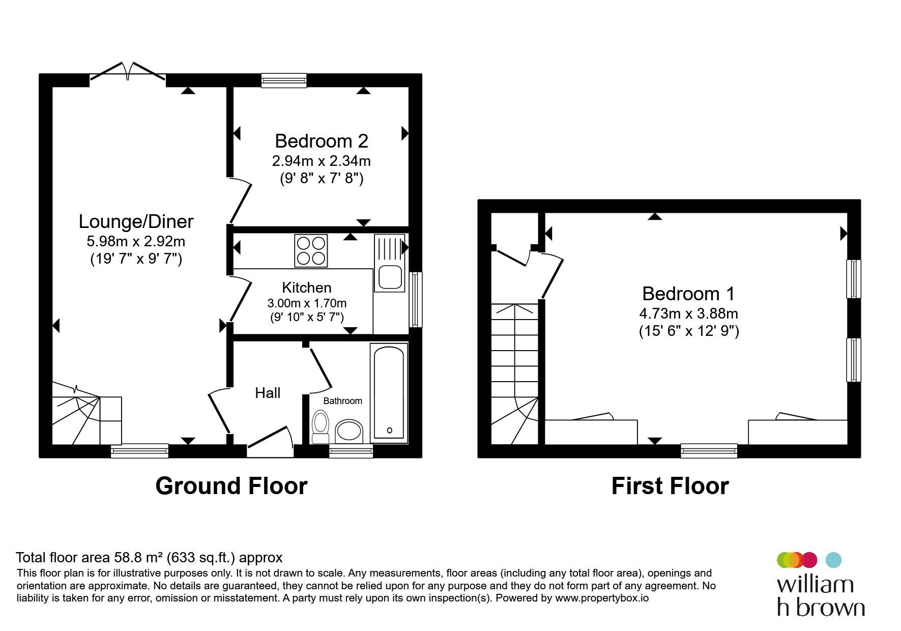 59, Aylward Close, Ipswich floorplan