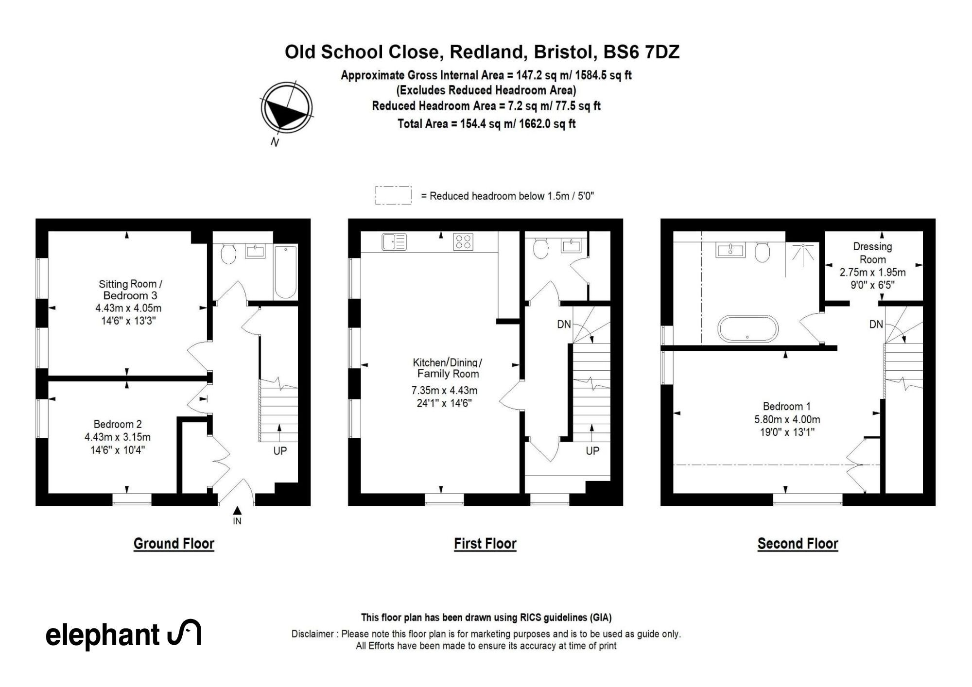 2 Old School Close, Bristol floorplan