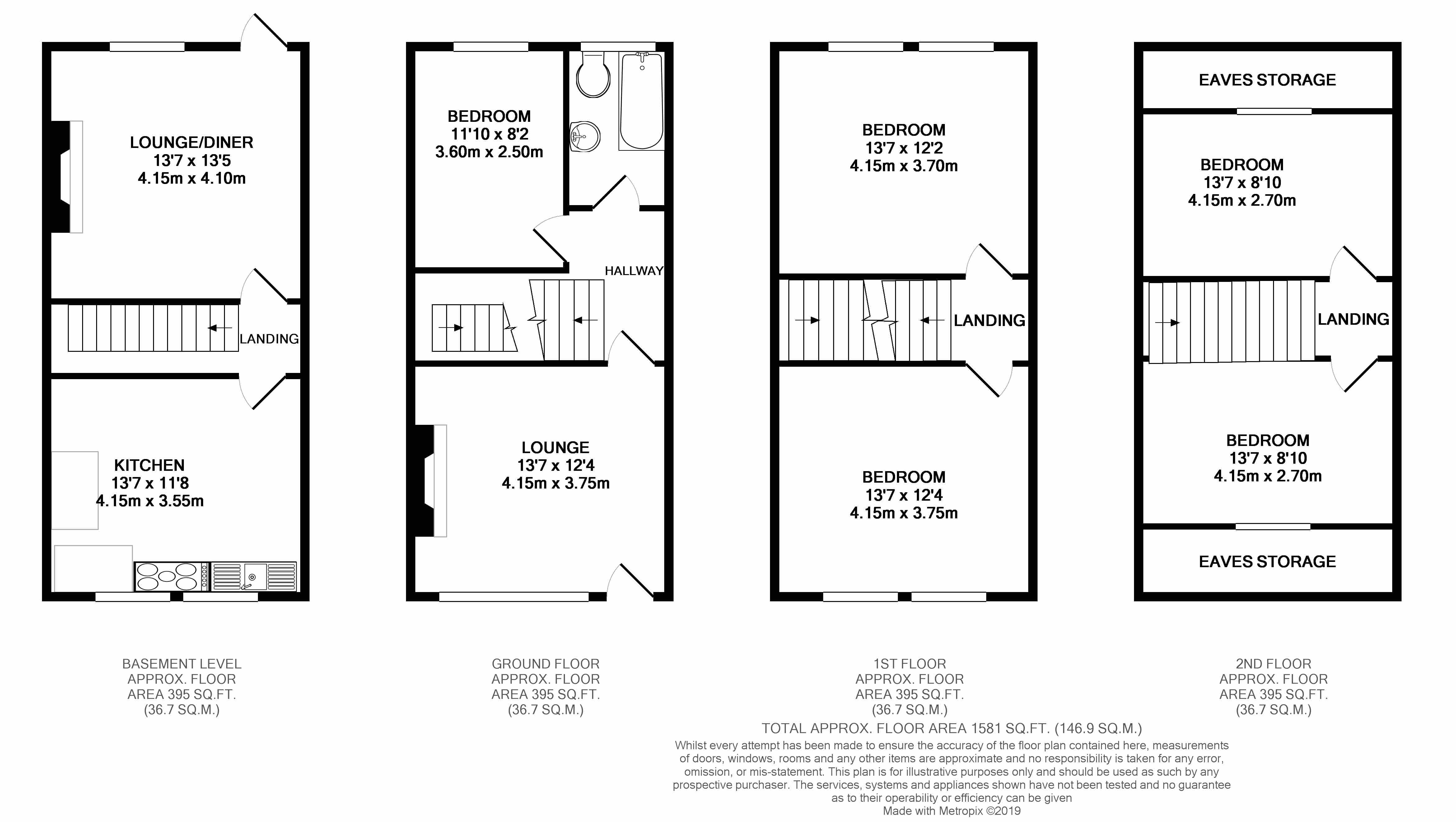 4 Bedrooms Terraced house to rent in Belgrave Road, Keighley, West Yorkshire BD21