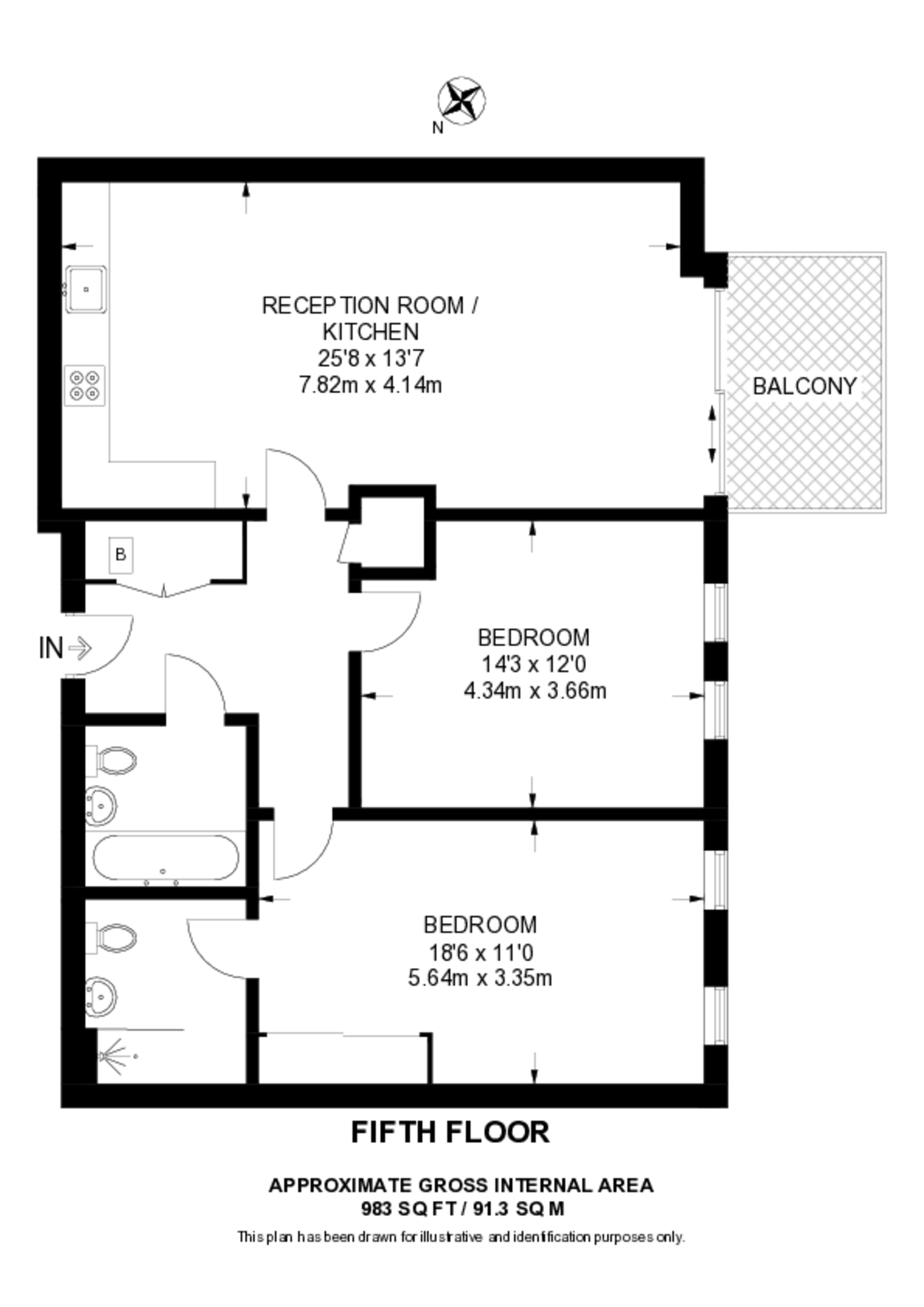 Central Avenue, Fulham floorplan