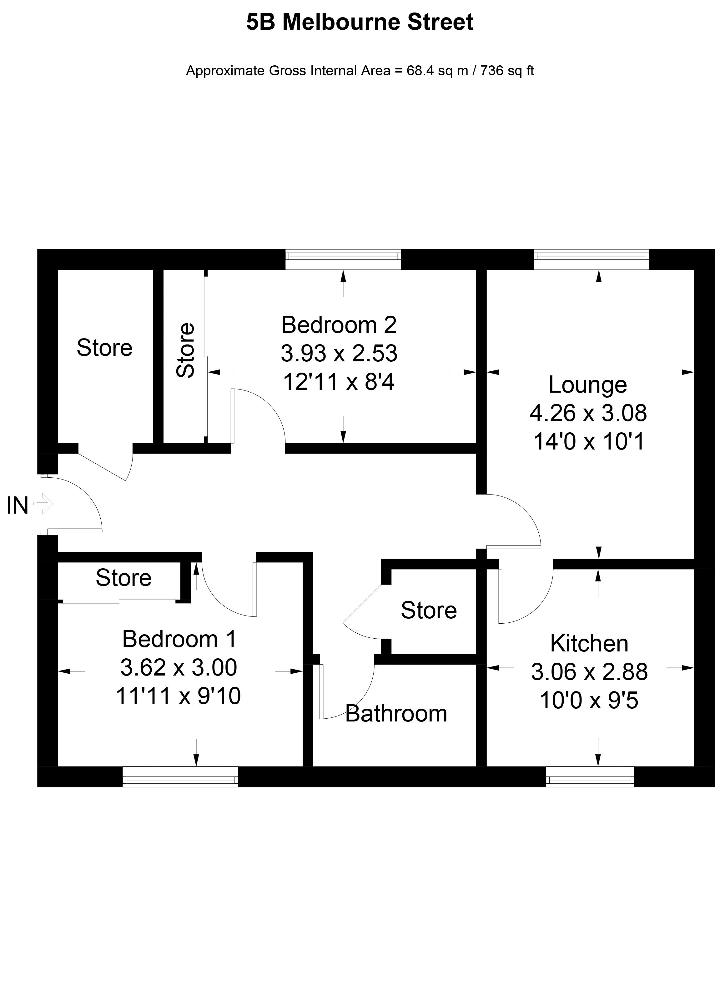 2 Bedrooms Flat for sale in Melbourne Street, Livingston EH54