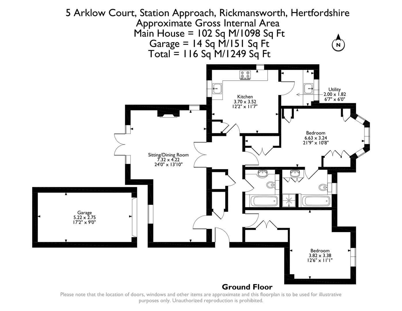 5 Arklow Court, Station Approach, Chorleywood floorplan
