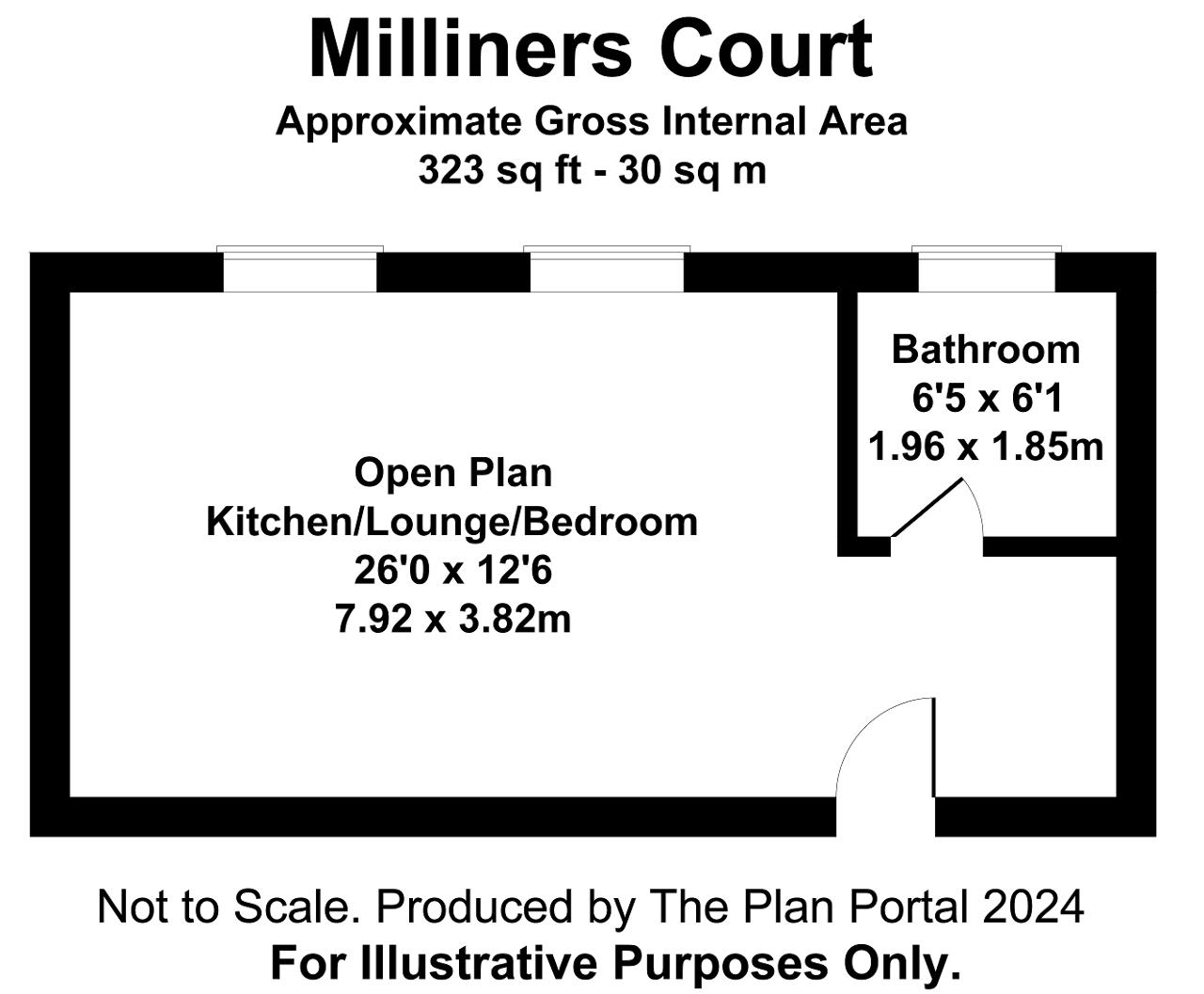 73, Milliners Court, Luton floorplan
