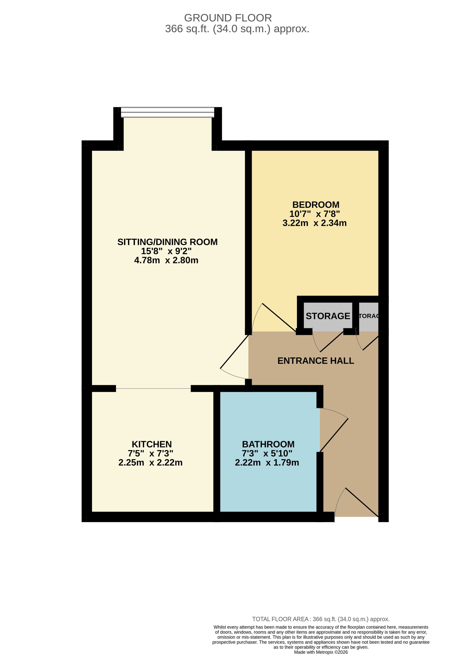 Flat D, 72 Hamilton Road, Bournemouth floorplan