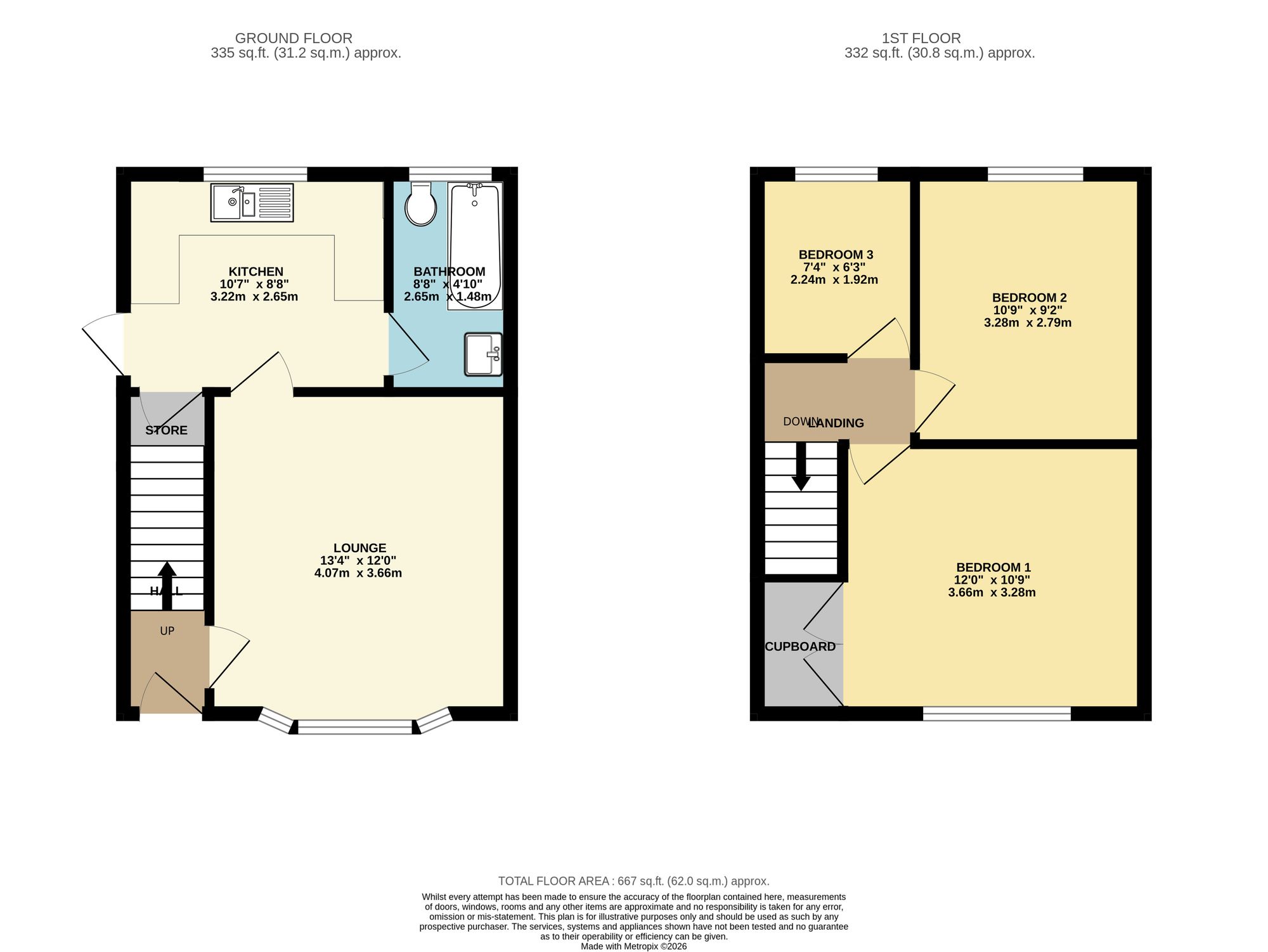 99 Burleigh Avenue, Wigston floorplan