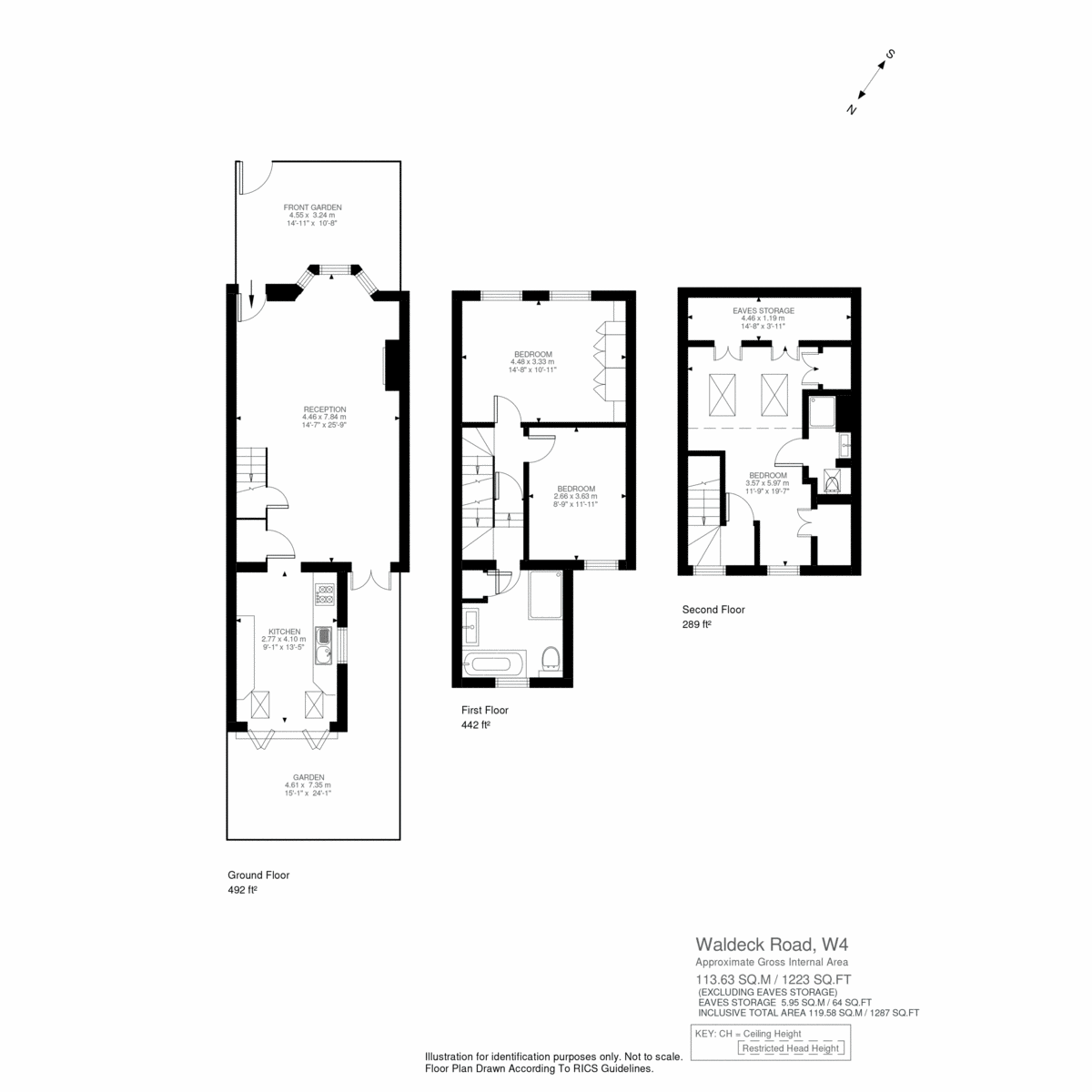 54, Waldeck Road, London floorplan