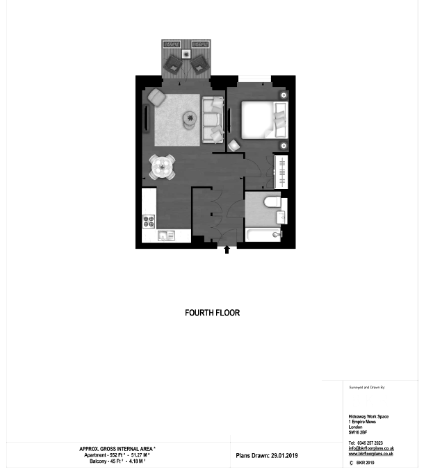 1 Bedrooms Flat to rent in Ponton Road, The Residence, London. SW11