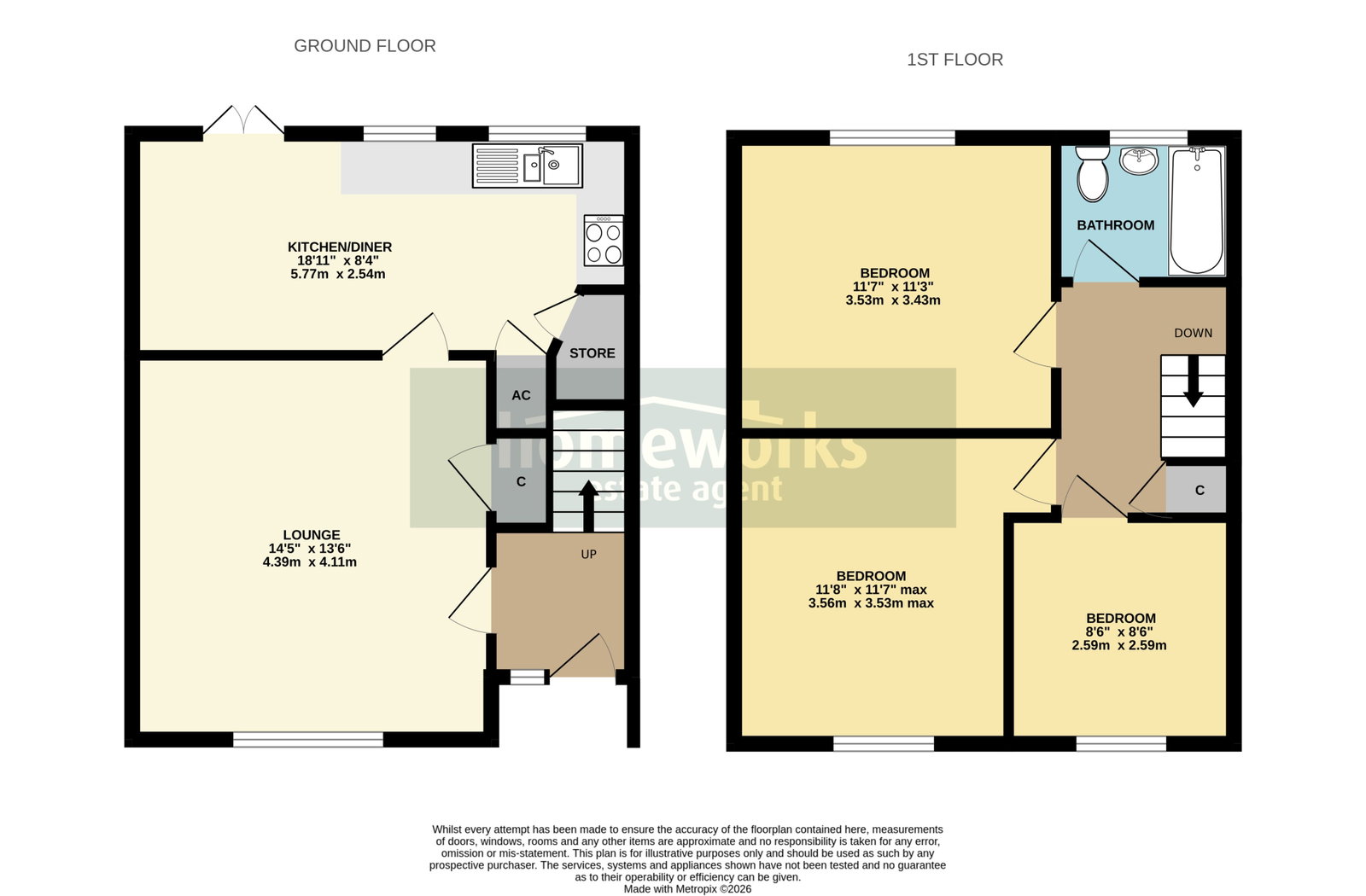 4, Churchill Court, Dereham floorplan