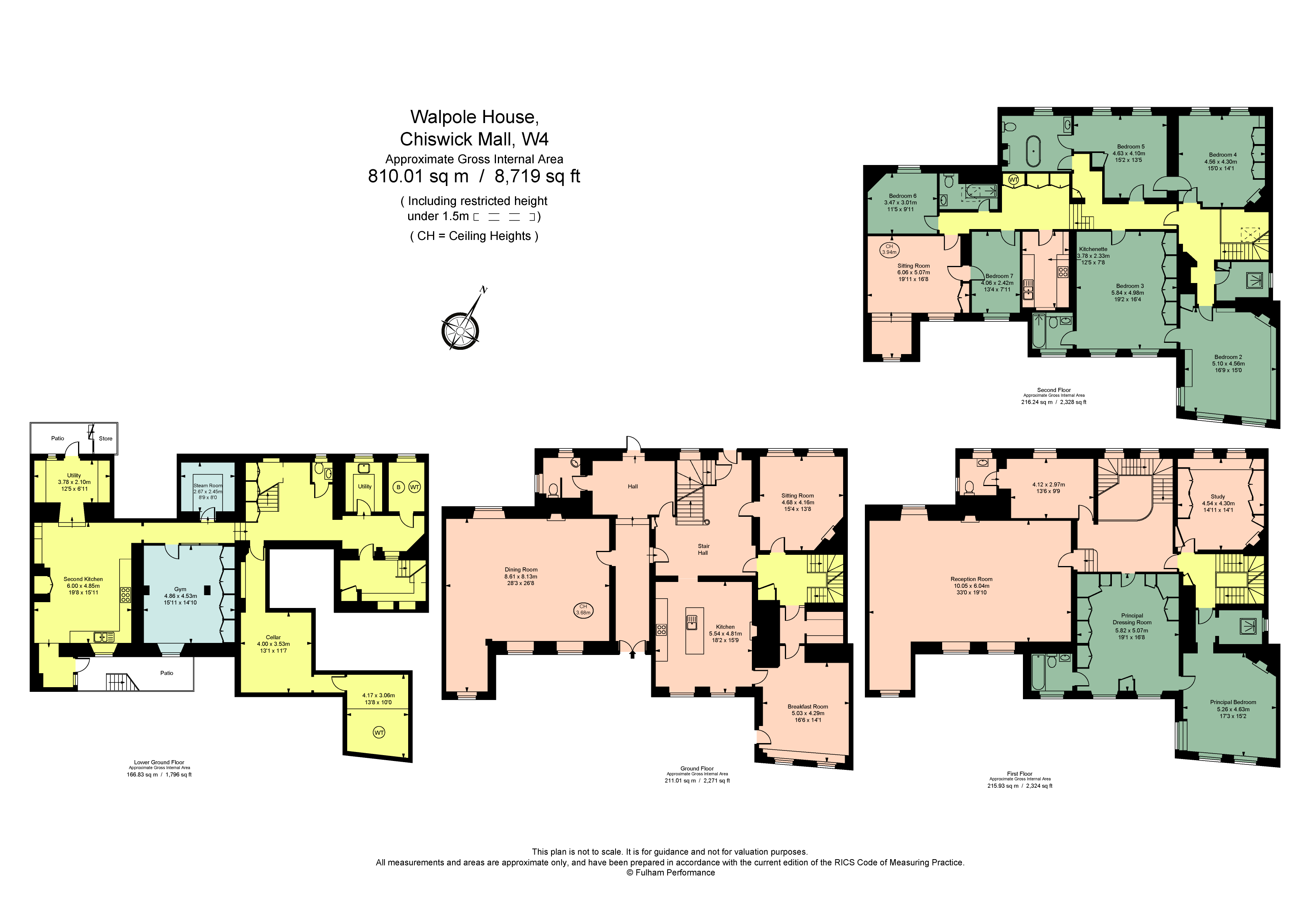 Chiswick Mall, London W4, 7 bedroom terraced house for sale 62636622