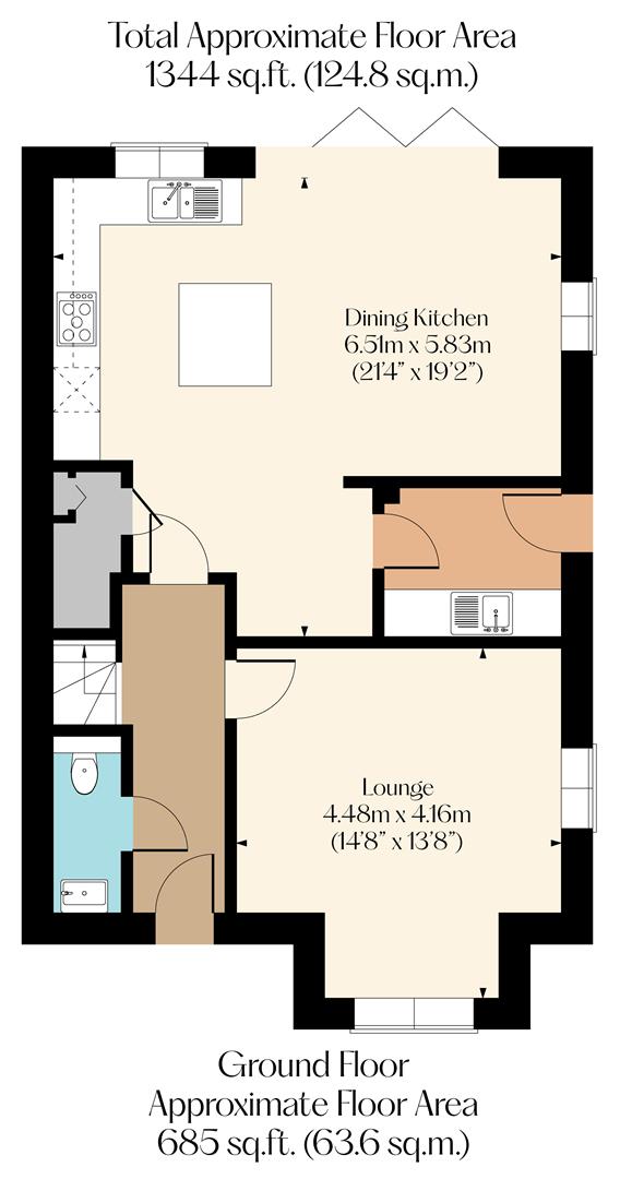 1 Brook Lane, Alfreton floorplan