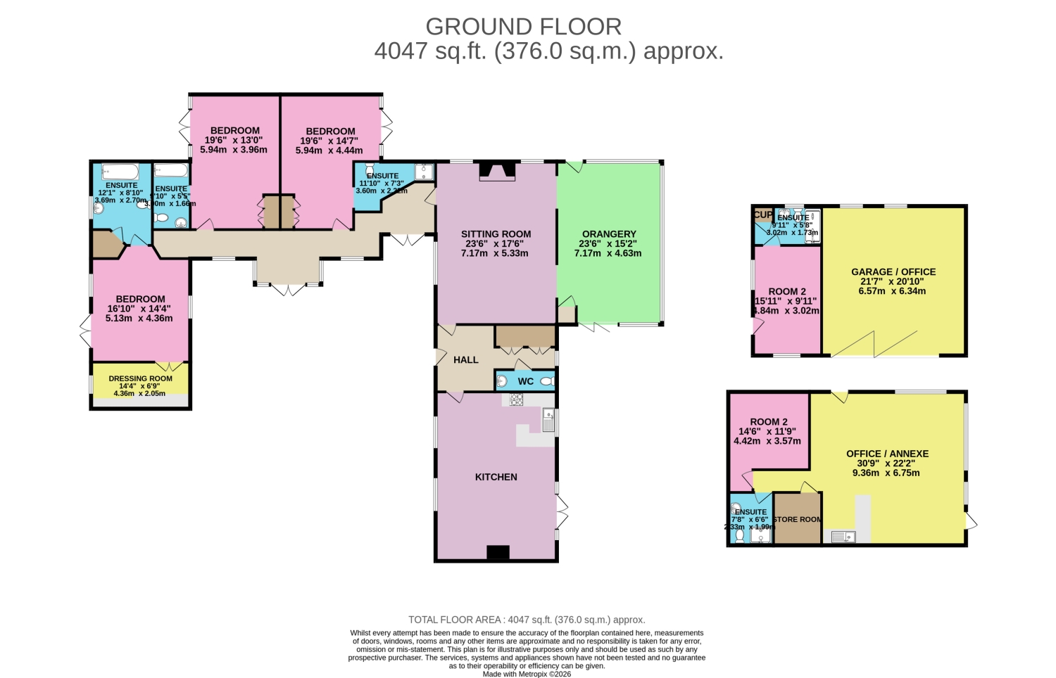 The Carriage House, Rusper Road, Capel, Dorking floorplan