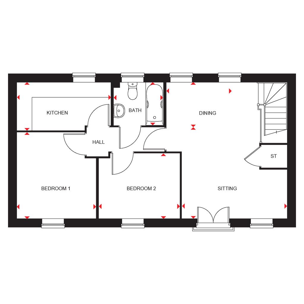 2 Bedrooms Terraced house for sale in 