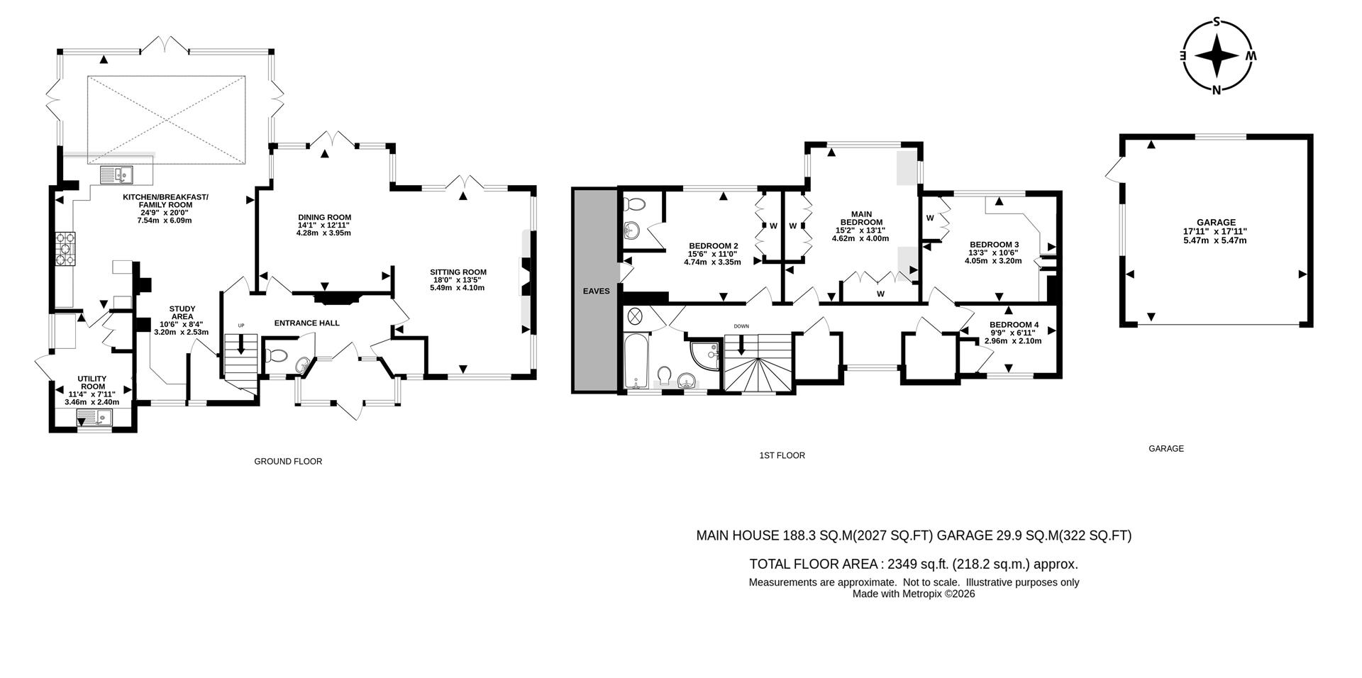 3, White Beam Way, Tadworth floorplan