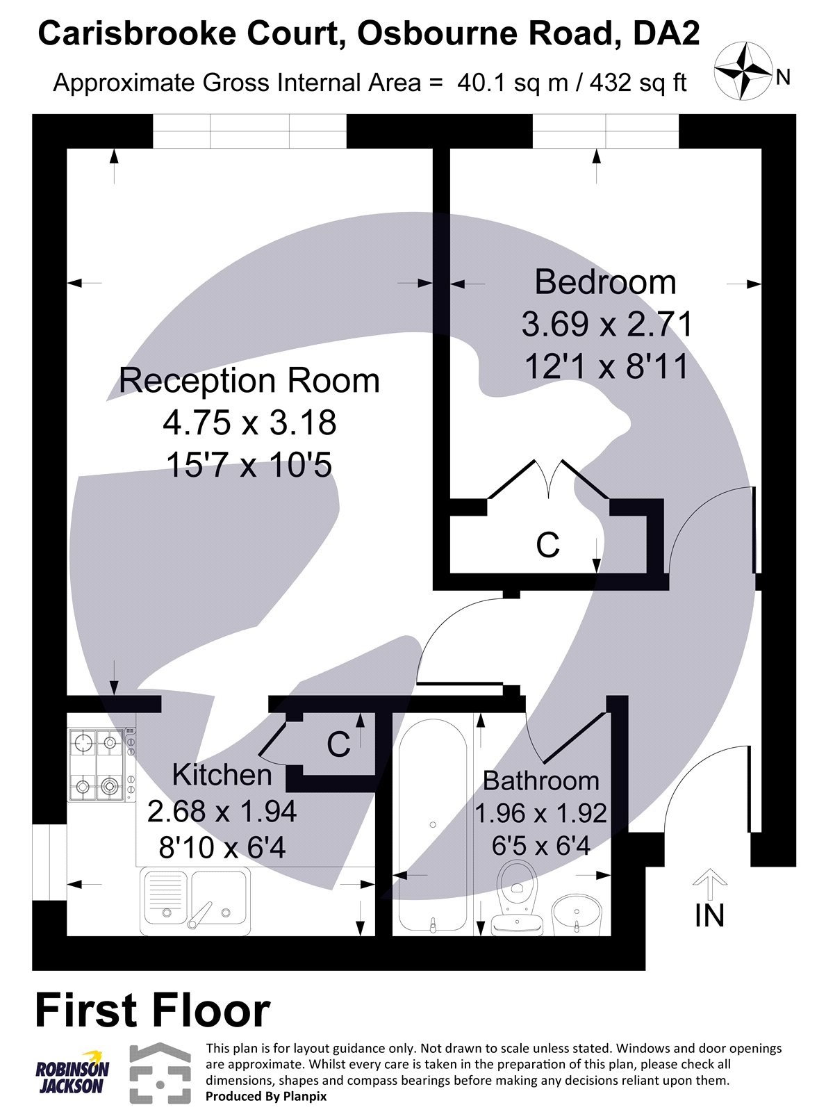 7, Carisbrooke Court, Dartford floorplan