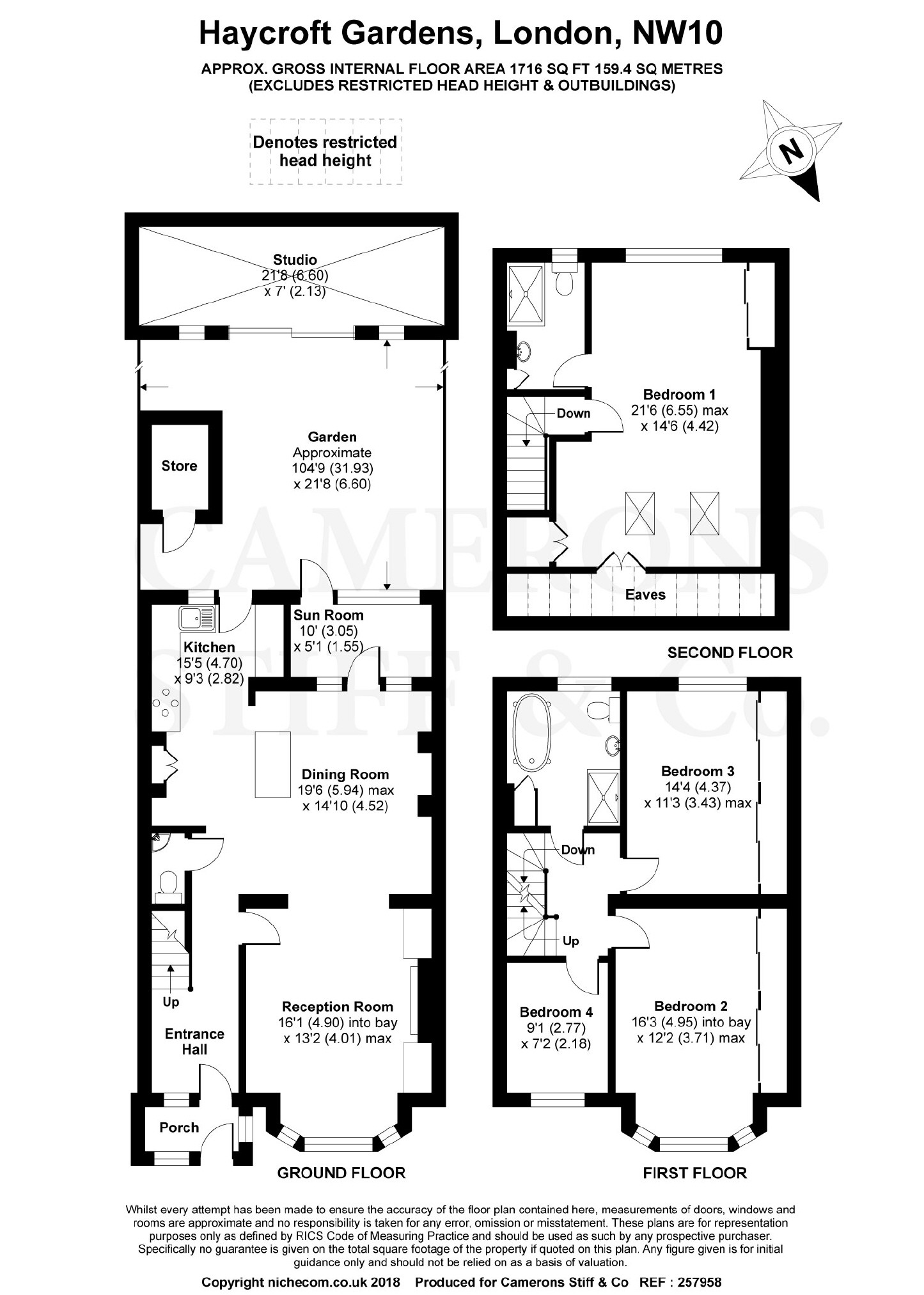 4 Bedrooms Terraced house for sale in Haycroft Gardens, Kensal Green, London NW10