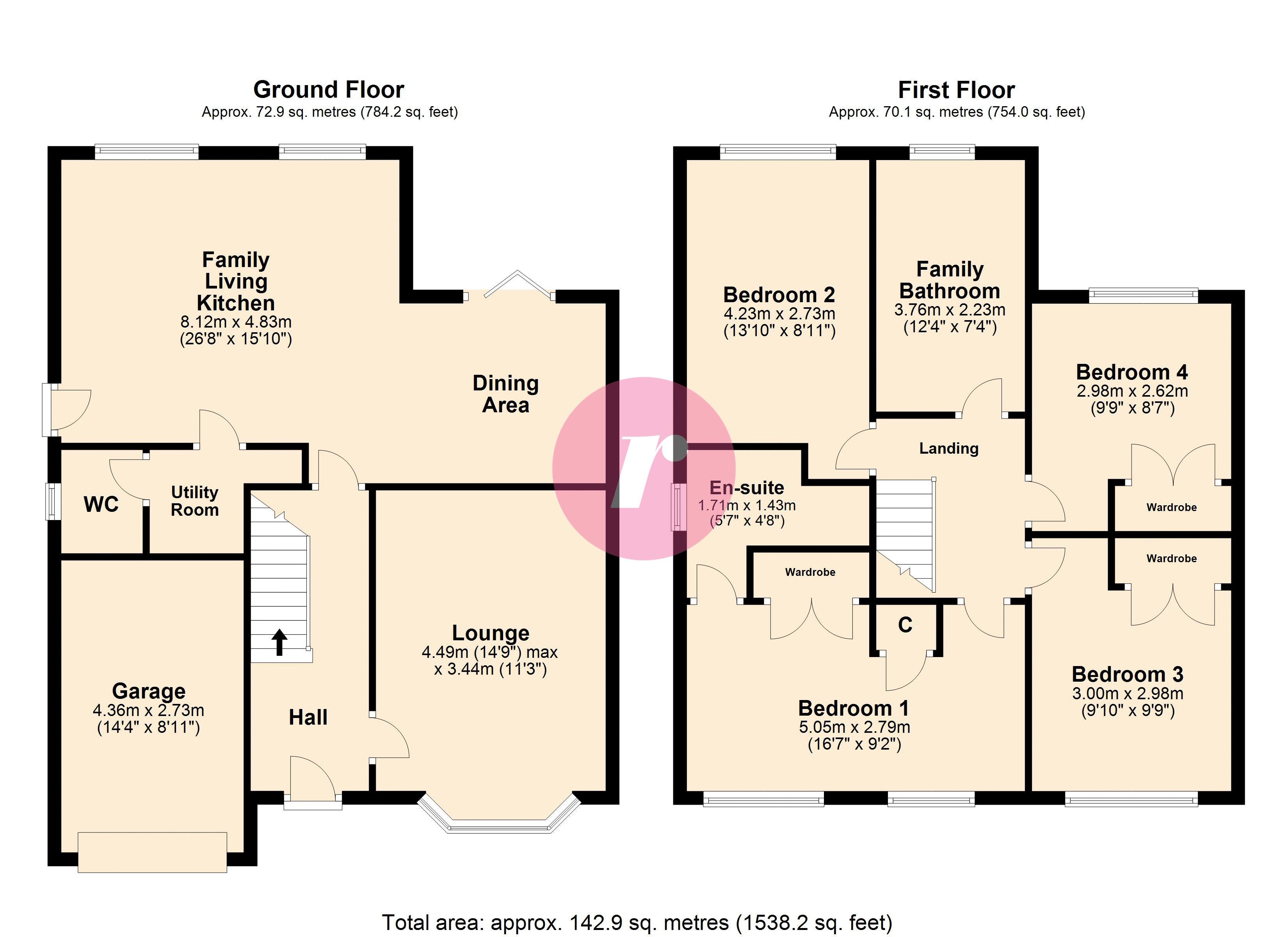 74, Lawnswood, Rochdale floorplan