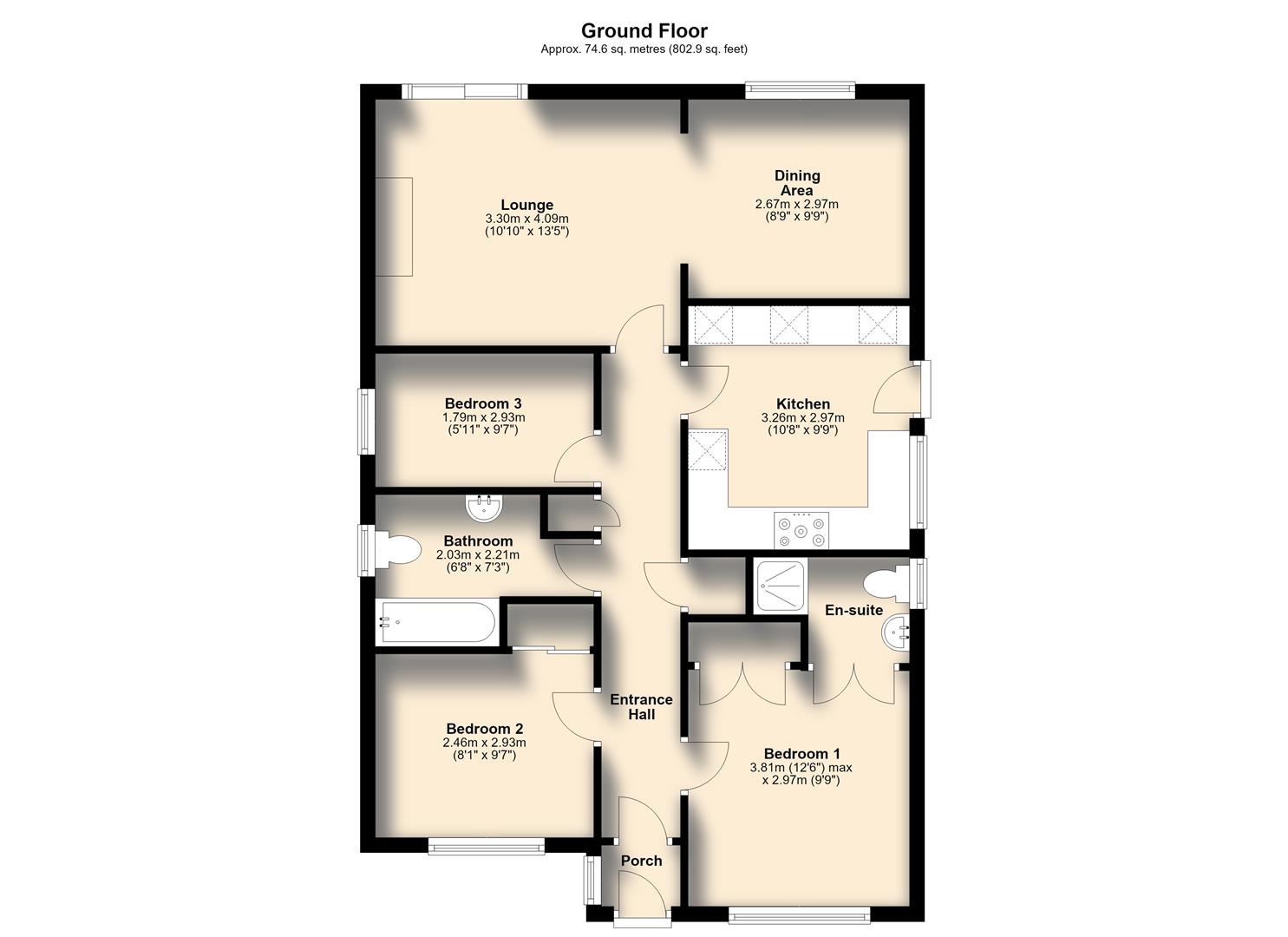 3, Raleigh Court, Plymouth floorplan