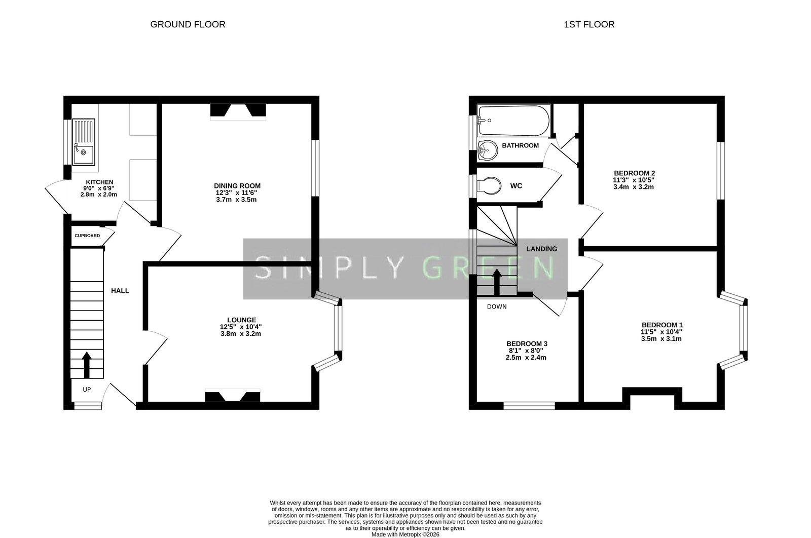 112, Coombe Road, Paignton floorplan