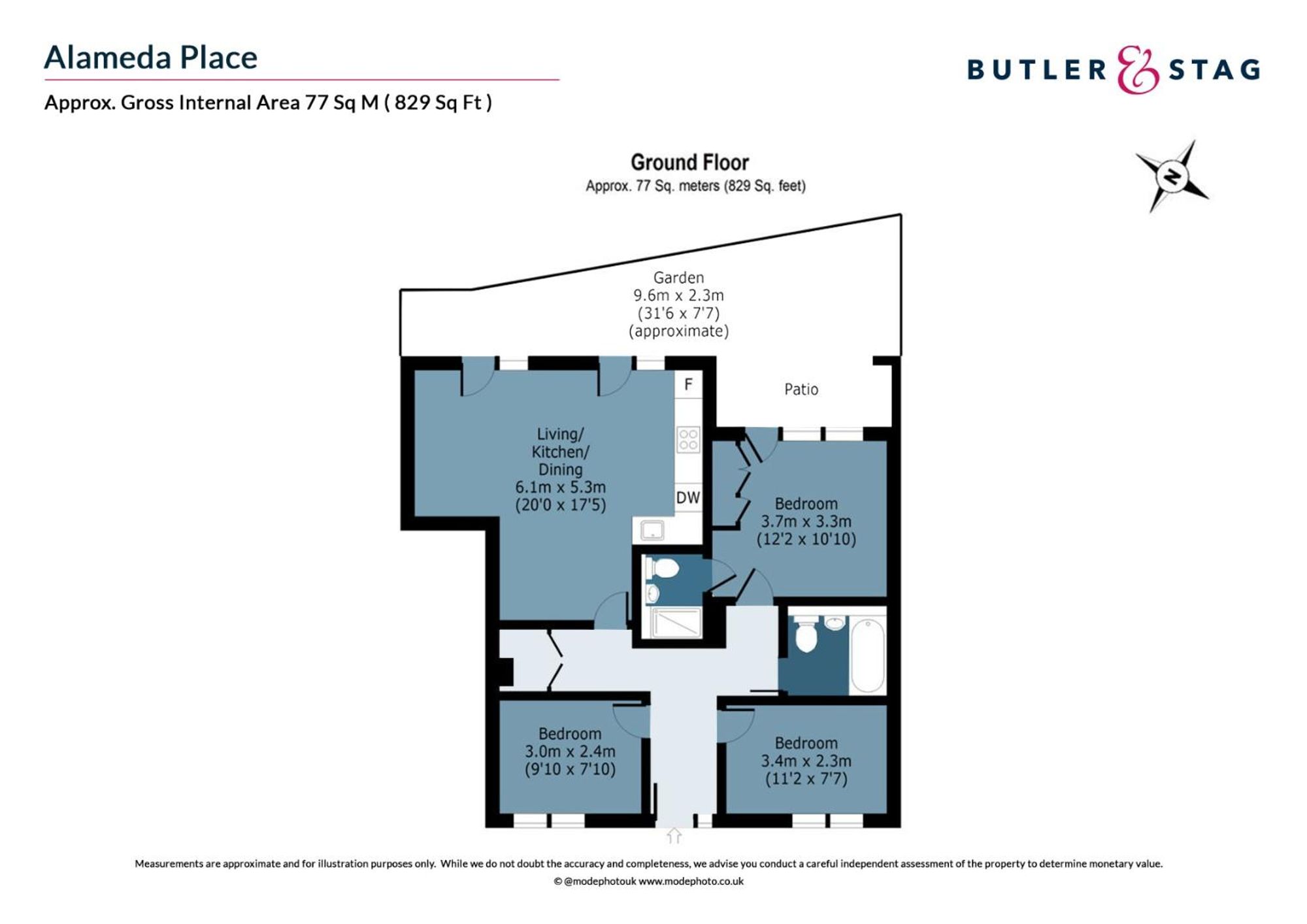 23 Alameda Place, London floorplan